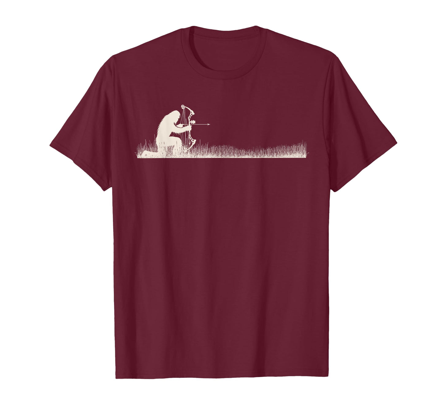 Funny Sasquatch Bow Hunter Bigfoot Bow Deer Hunting T-Shirt