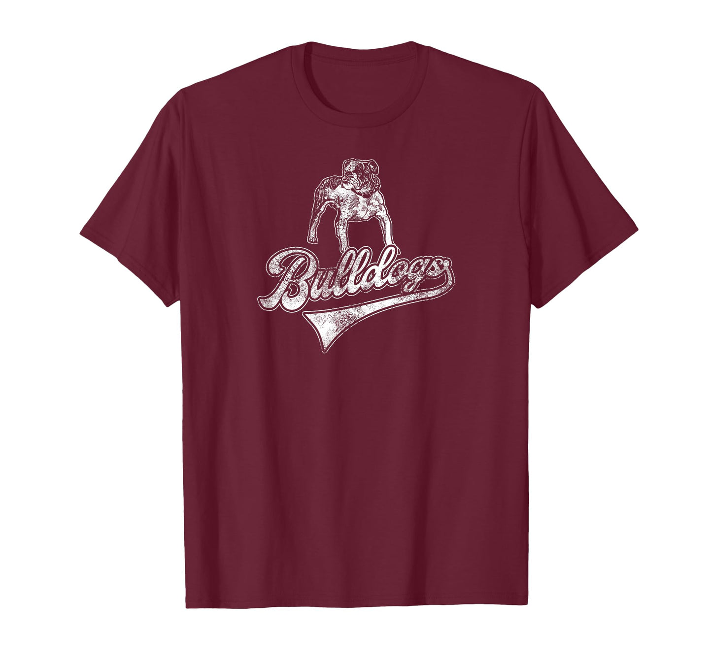 Bulldogs School Sports Fan Team Spirit Mascot Vintage T-Shirt
