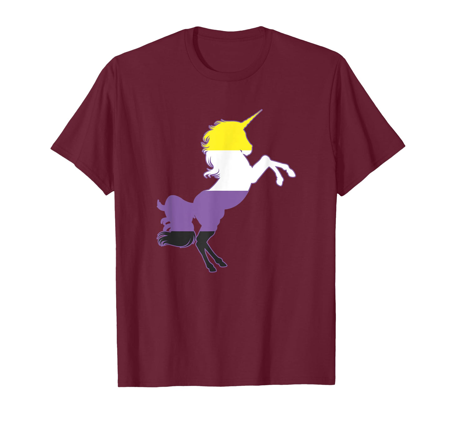 Non-Binary Unicorn Flag Top Nonbinary Pride Gift T-Shirt