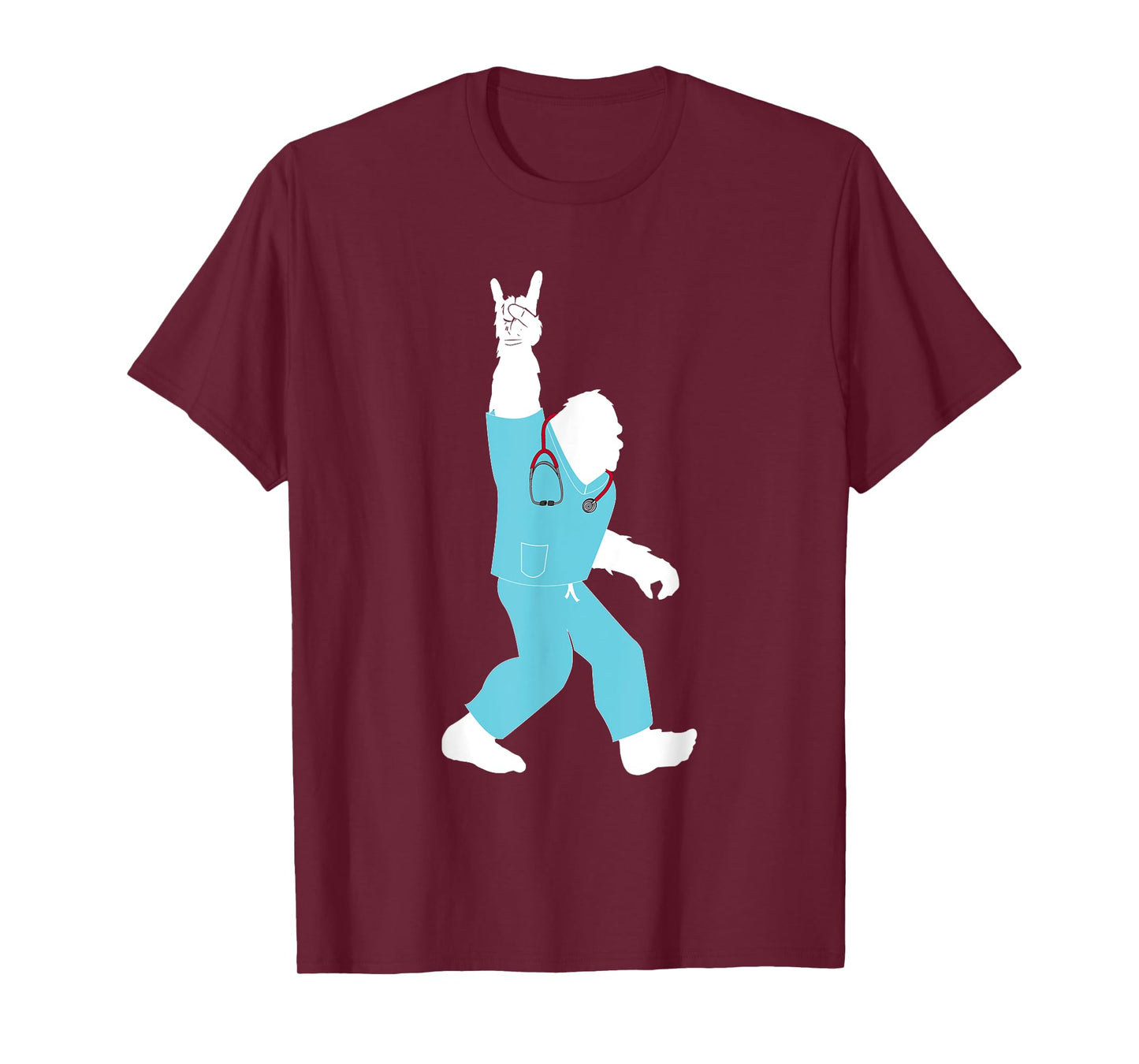 Bigfoot Supports Nurse and Doctor Scrub Life Designs T-Shirt