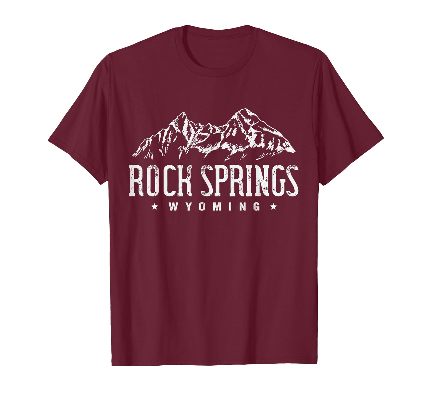 Rock Springs Wyoming Mountain Vintage Men Women T-Shirt