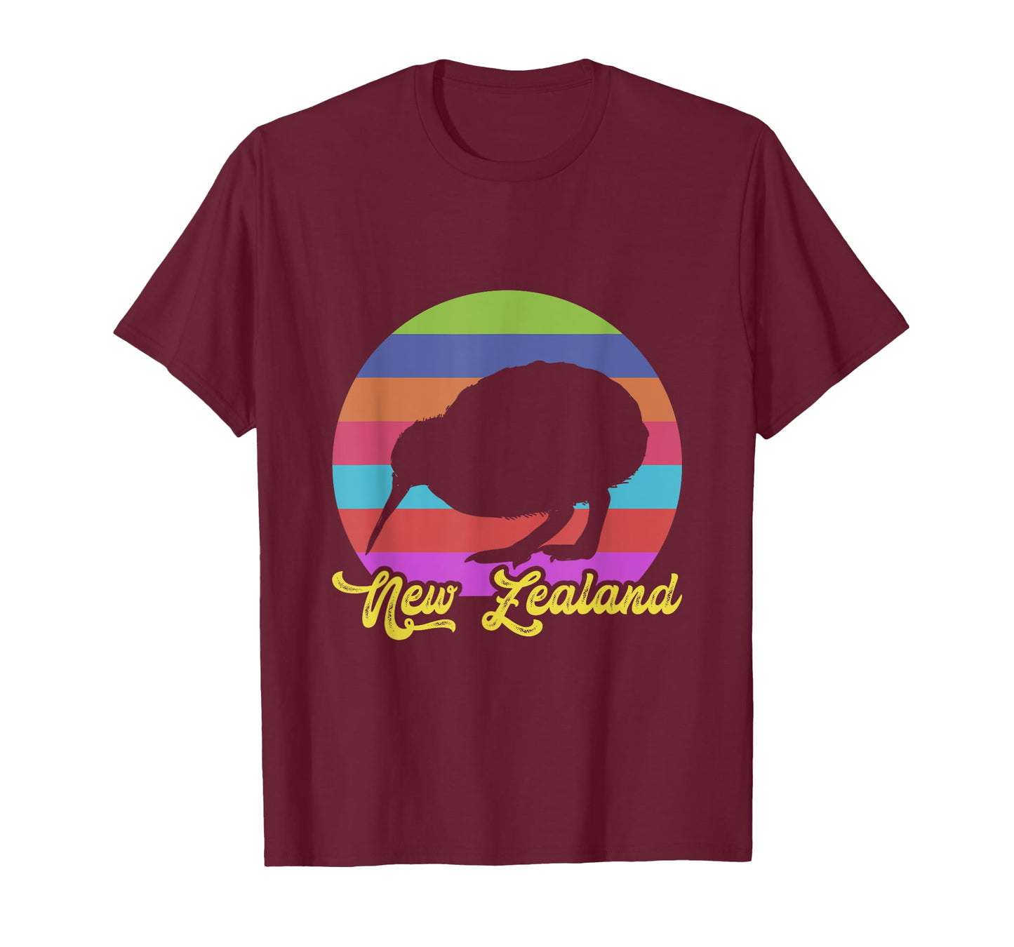 Cute Bird Lover colorful NZ Kiwi New Zealand T-Shirt