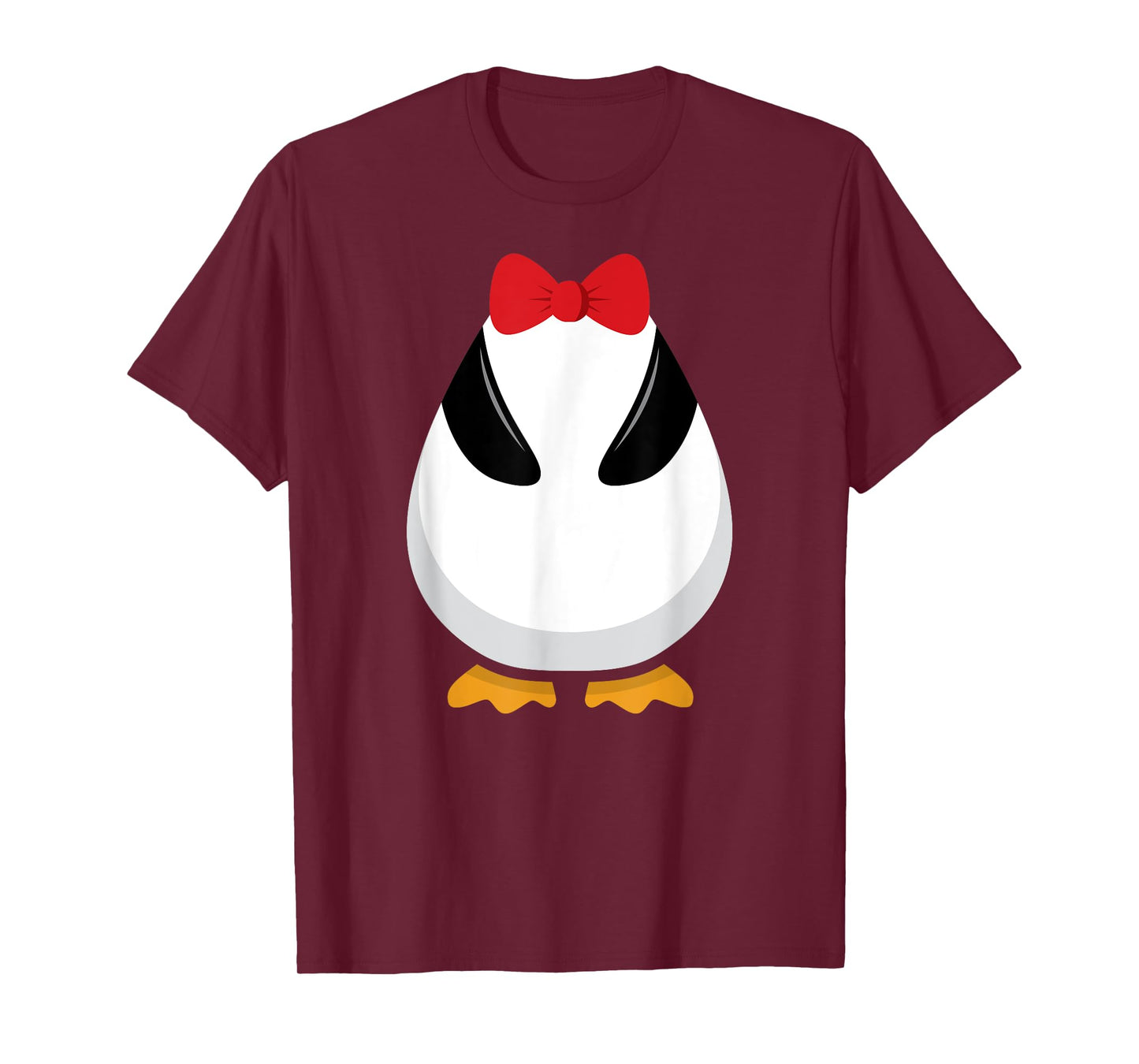 Penguin Costume T Shirt Halloween Outfit Bowtie Cute Animal T-Shirt