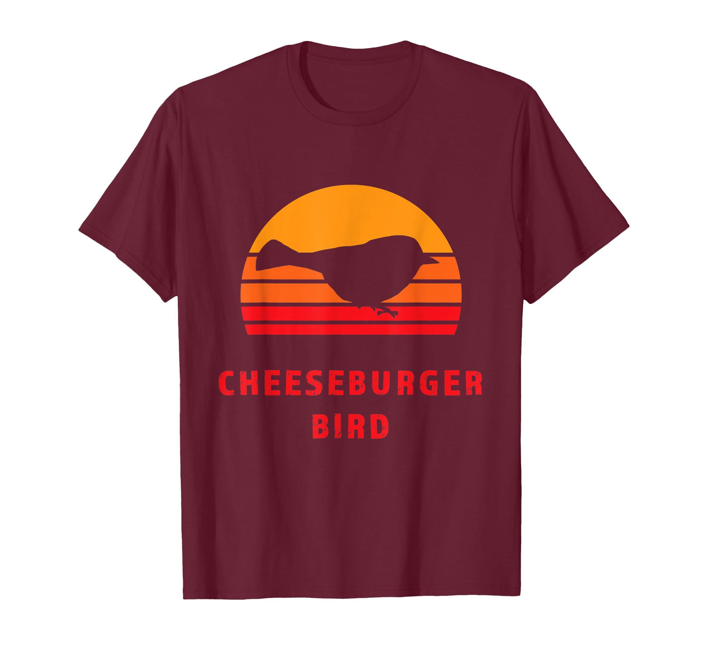 Thru Hiker - Cheeseburger Bird Mountain Chickadee PCT JMT CA T-Shirt