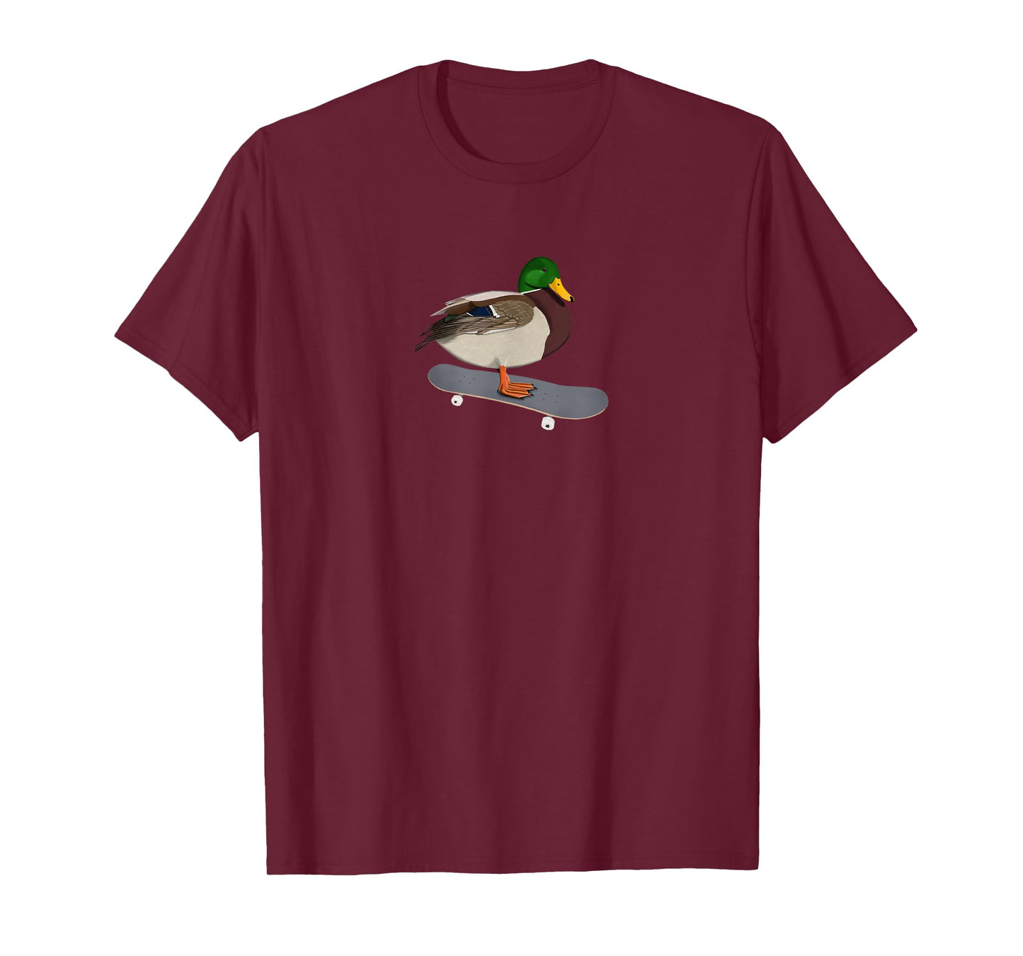 Mallard Bird Skateboard Birdwatcher Animal Biologist T-Shirt