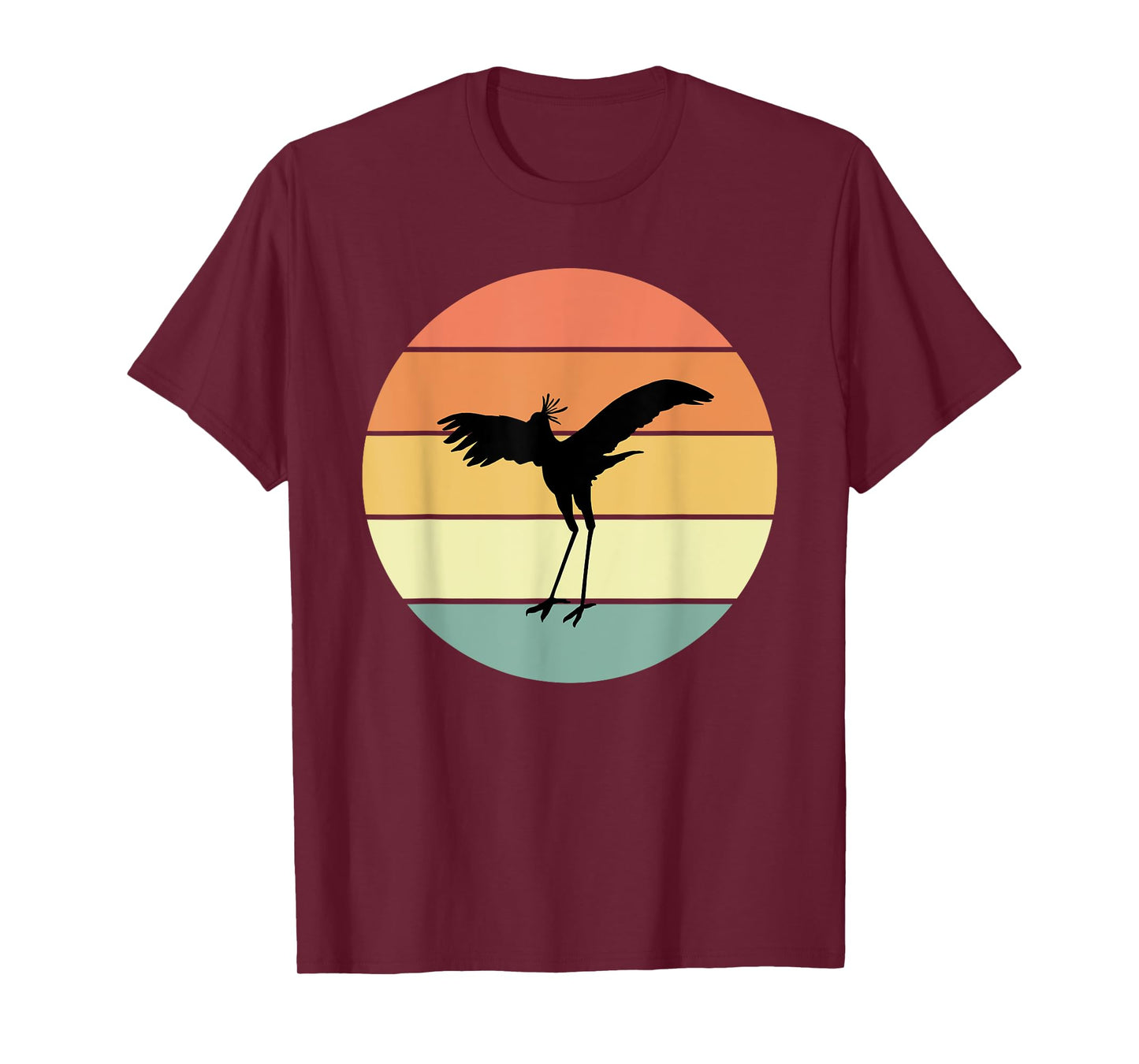 Retro Secretary Bird Apparel Birds Love Birding T-Shirt