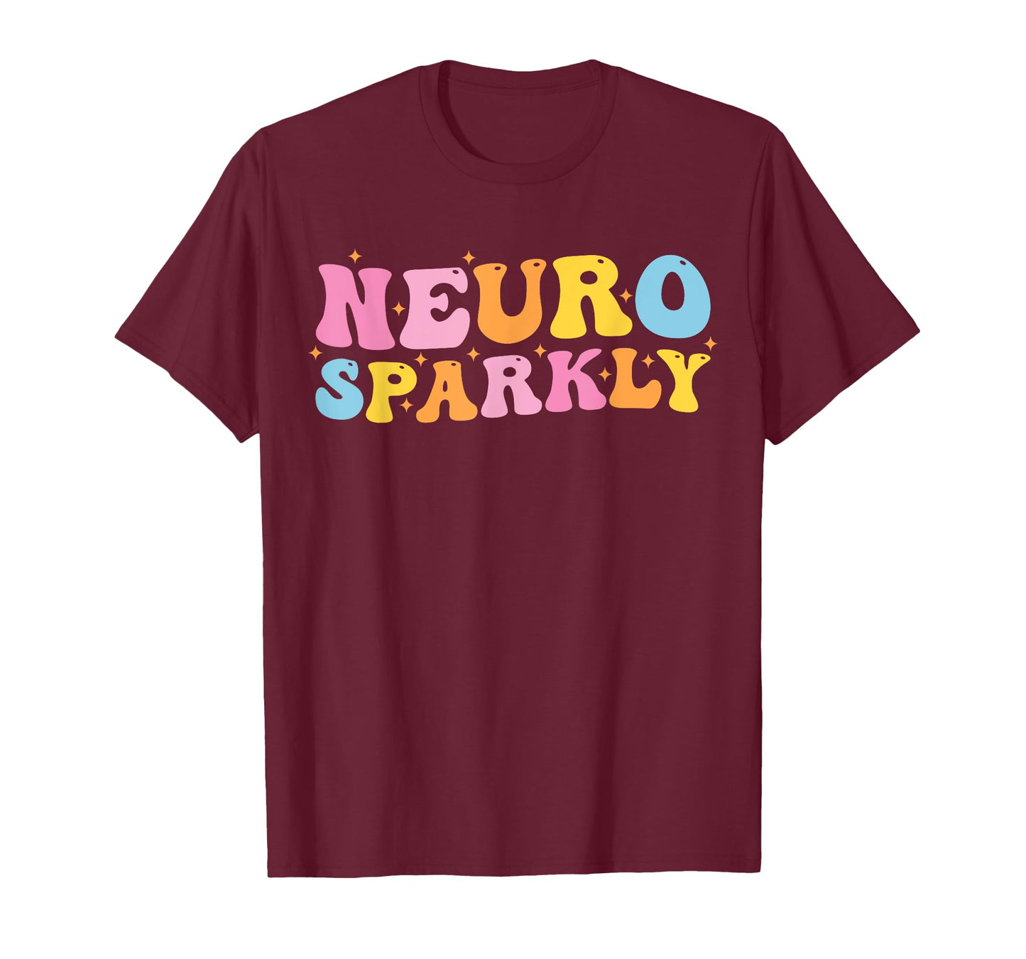 Neuro Sparkly NeuroDiversity Unicorn ADHD Awareness Groovy T-Shirt