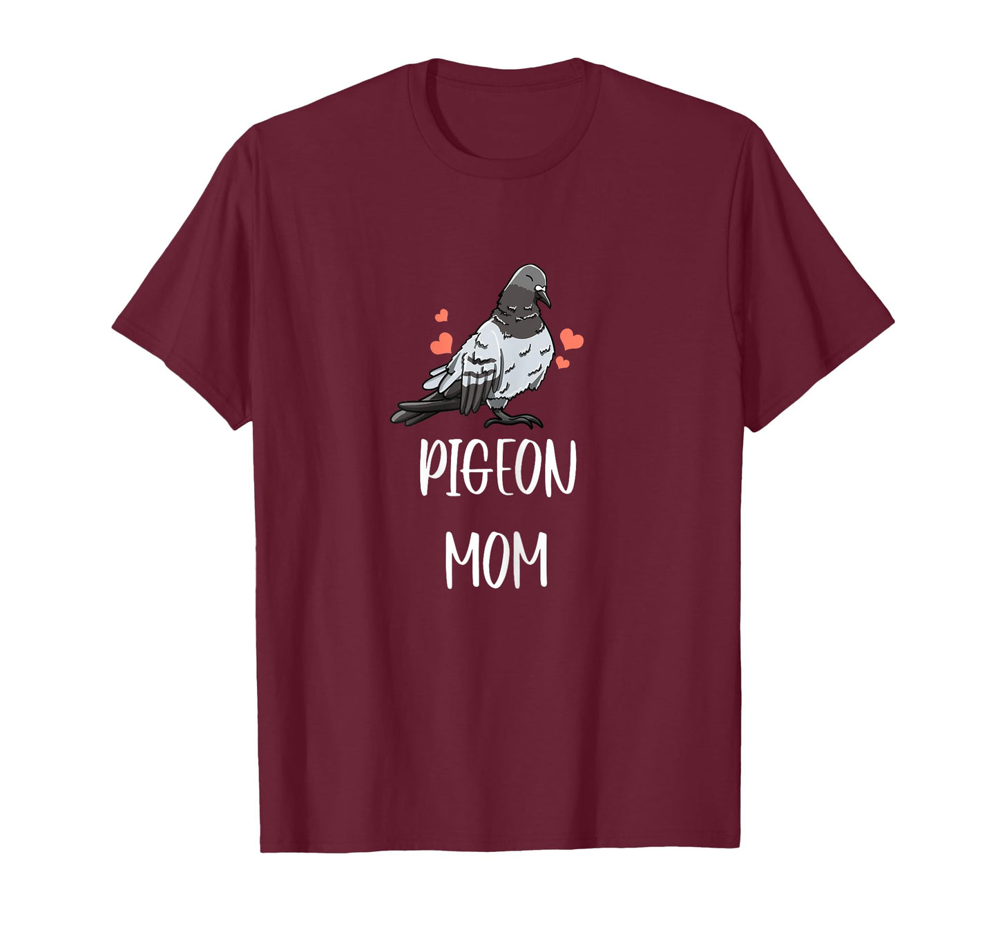 Pigeon Mom Leaf Pattern Girly Fowl Dove Pet Bird Lover Gift T-Shirt