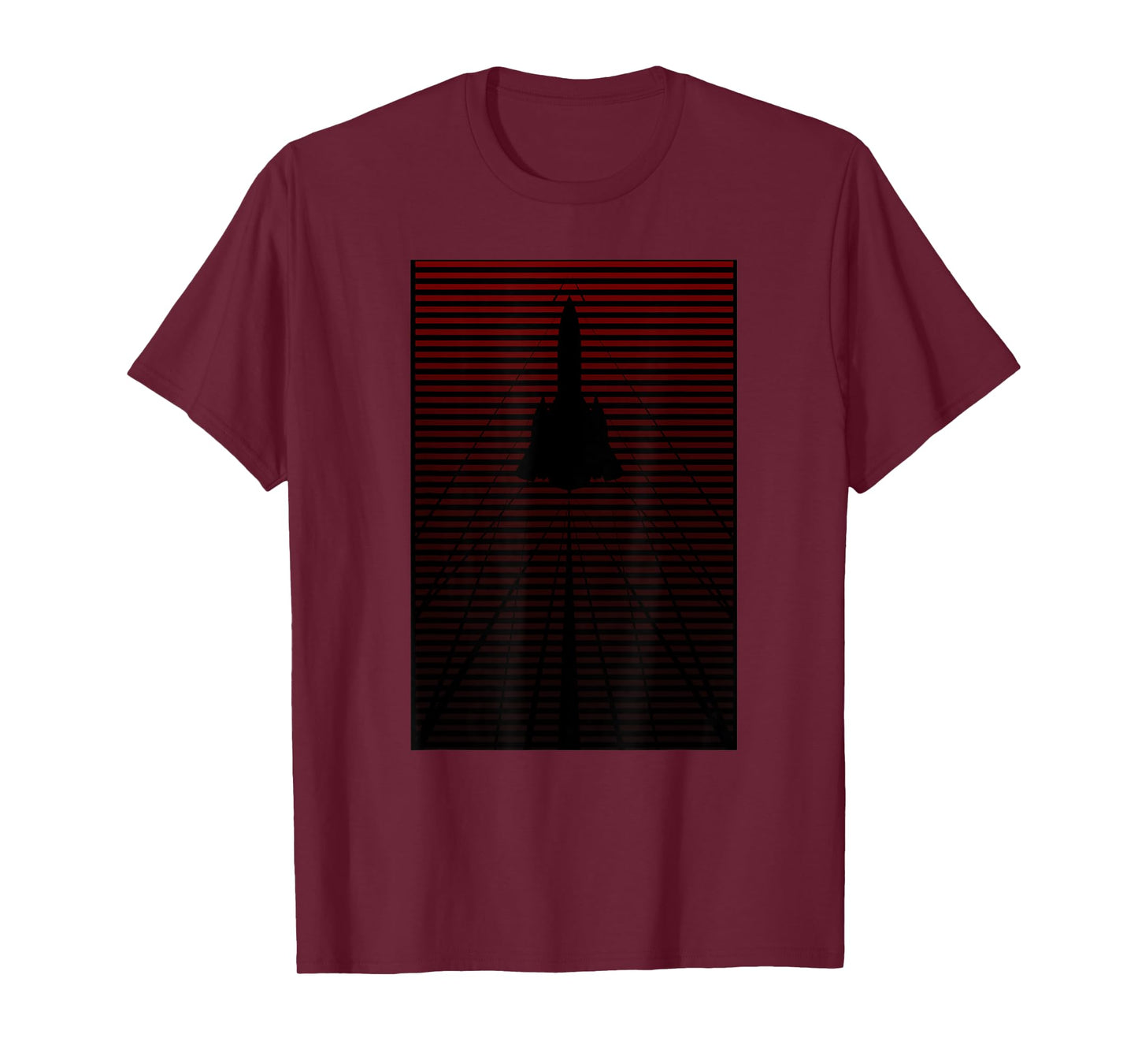 SHOCKWAVES SR-71 Blackbird OXCART Fade to Red T-shirt
