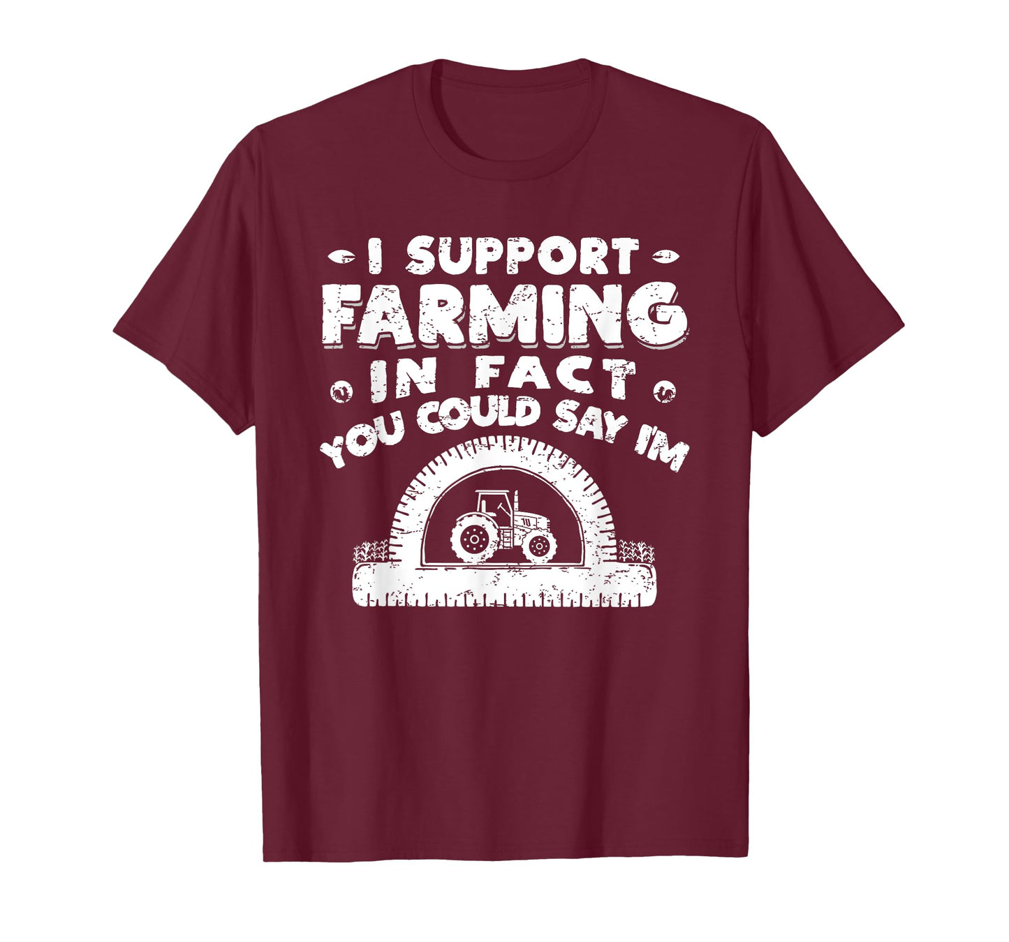 Funny Farmer Farming Tractor Pun Pro-Tractor T-Shirt