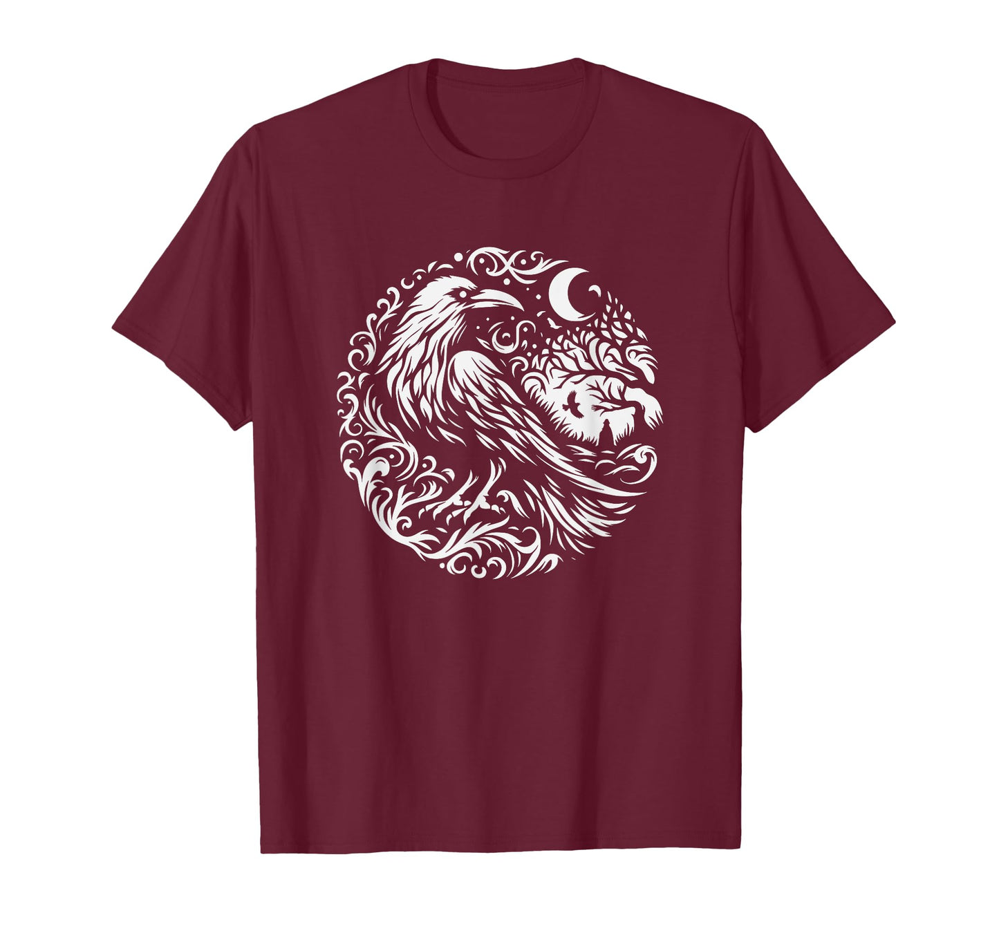 Raven Graphic Art Crow Design For Women And Men T-Shirt
