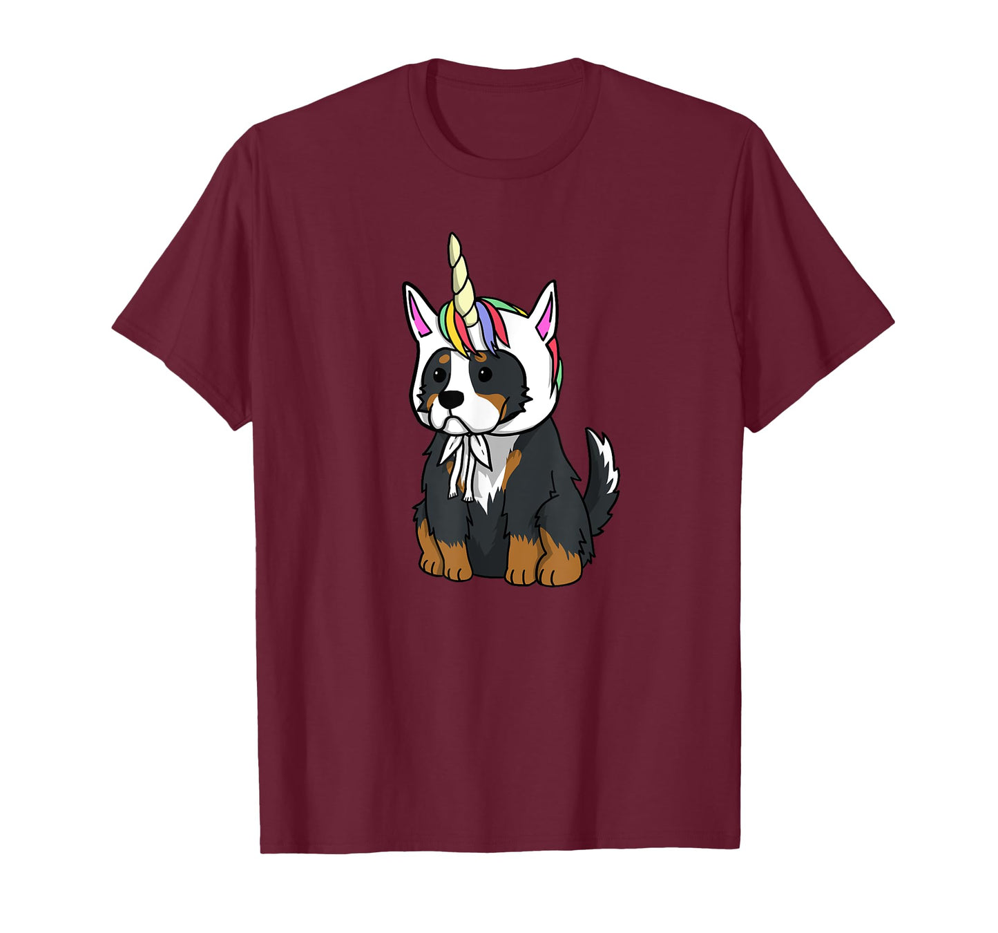 Bernese Mountain Dog Unicorn Hat Funny Dog Gift Men Women Girls Kids T-Shirt