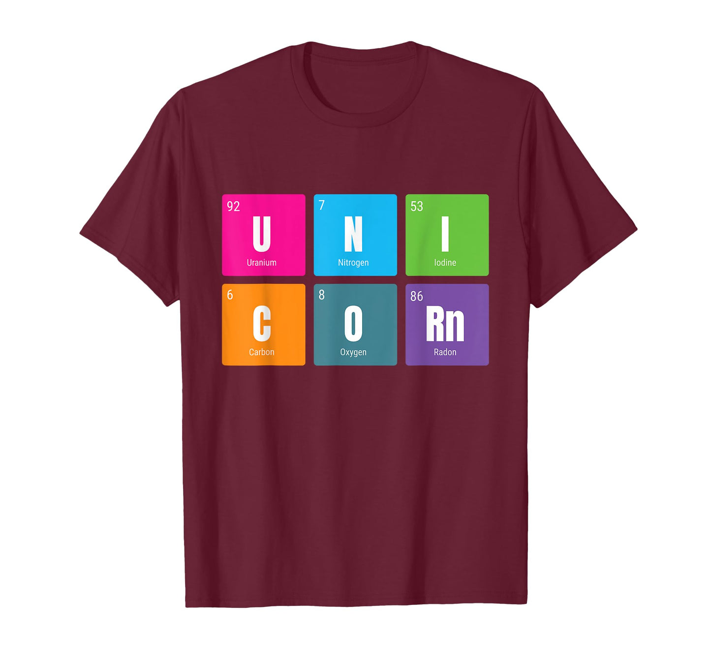 Periodic Table Rainbow Unicorn - Mystical Creature T-Shirt