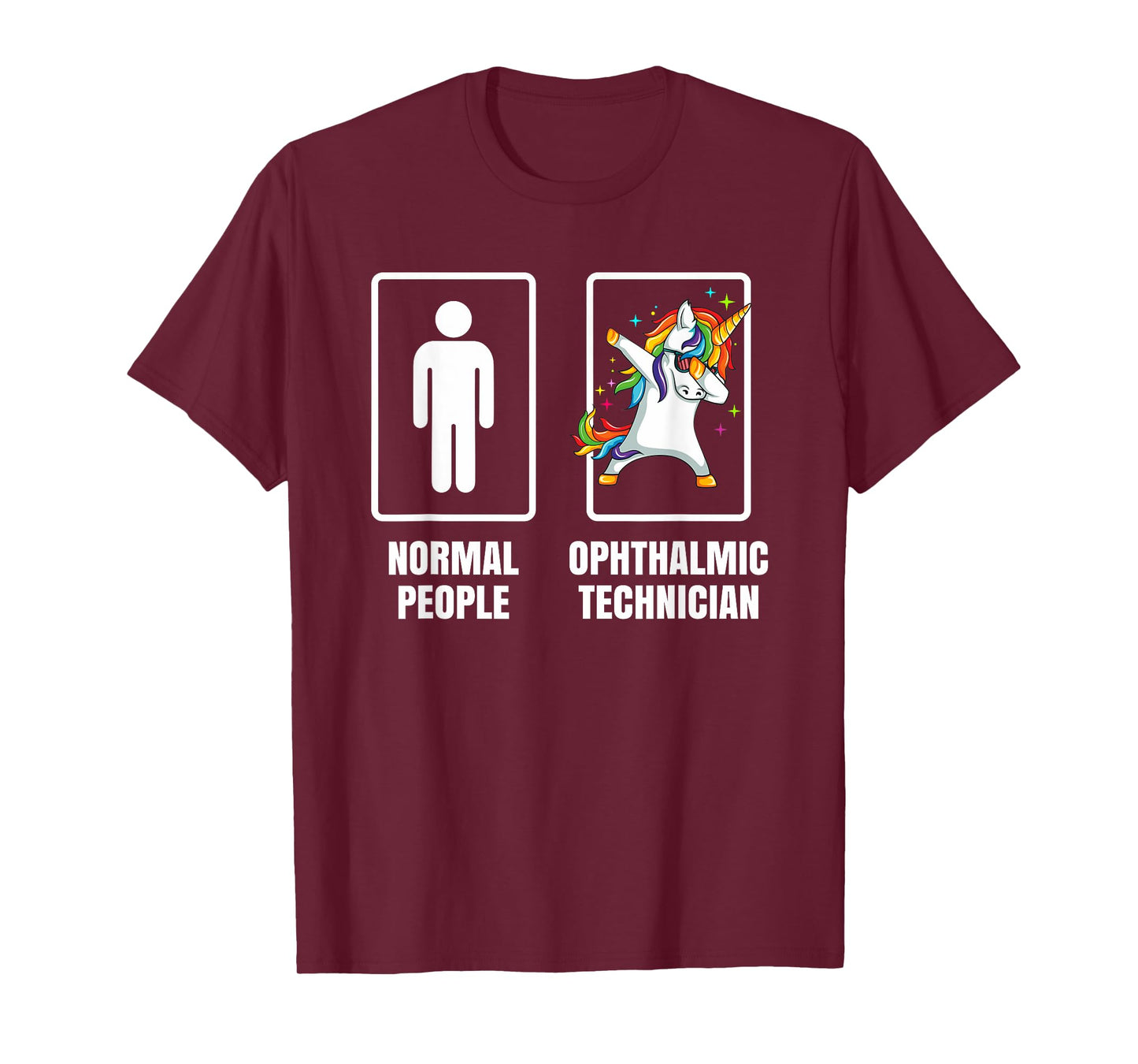 Dabbing Unicorn Ophthalmic Technician Doctor Physician Gift T-Shirt