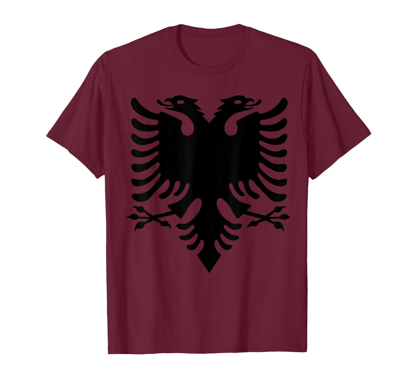 Albanian Flag Eagle Double Red Albania Shqipe Kosovo T-Shirt