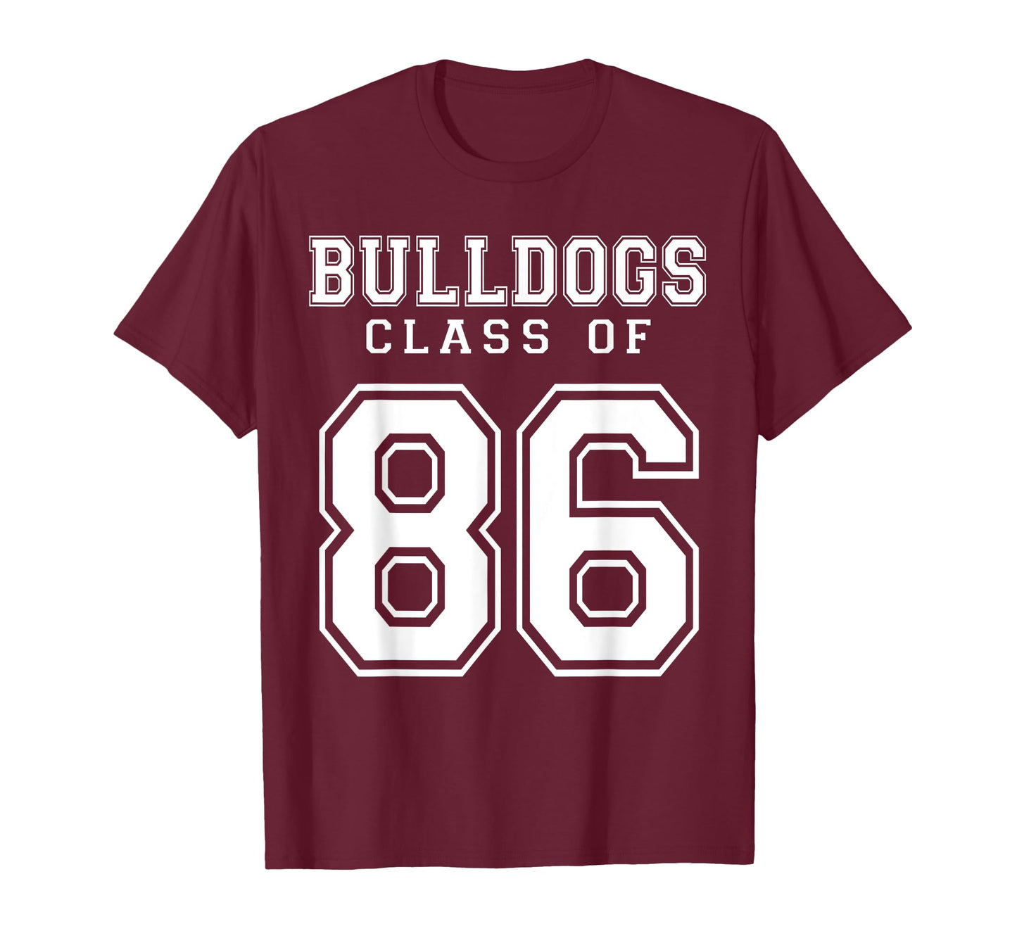 Class Of 1986 Bulldogs Custom Graduation Senior Personalized T-Shirt