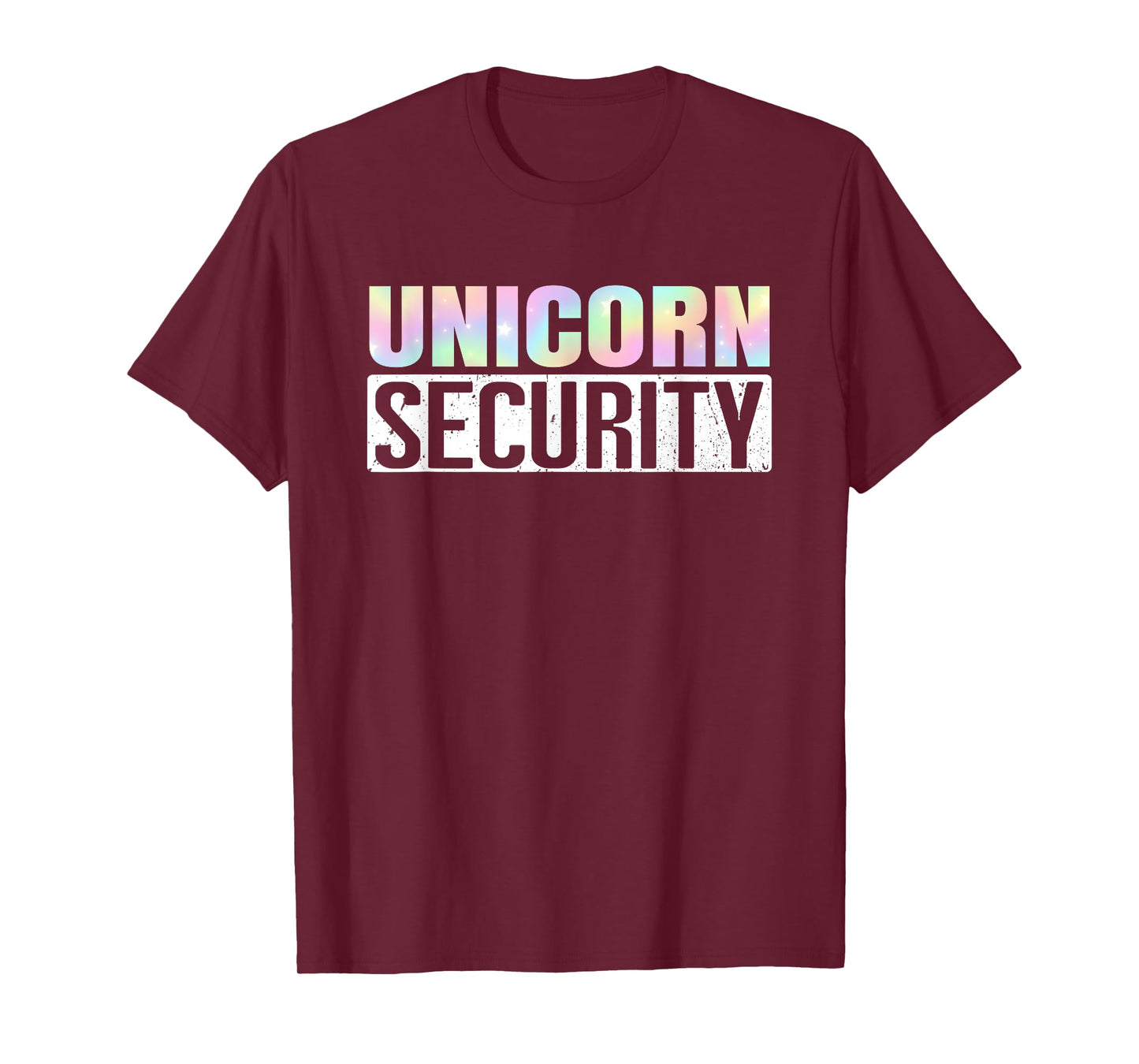 Halloween Mom Dad Daughter Adult Costume Unicorn Security T-Shirt