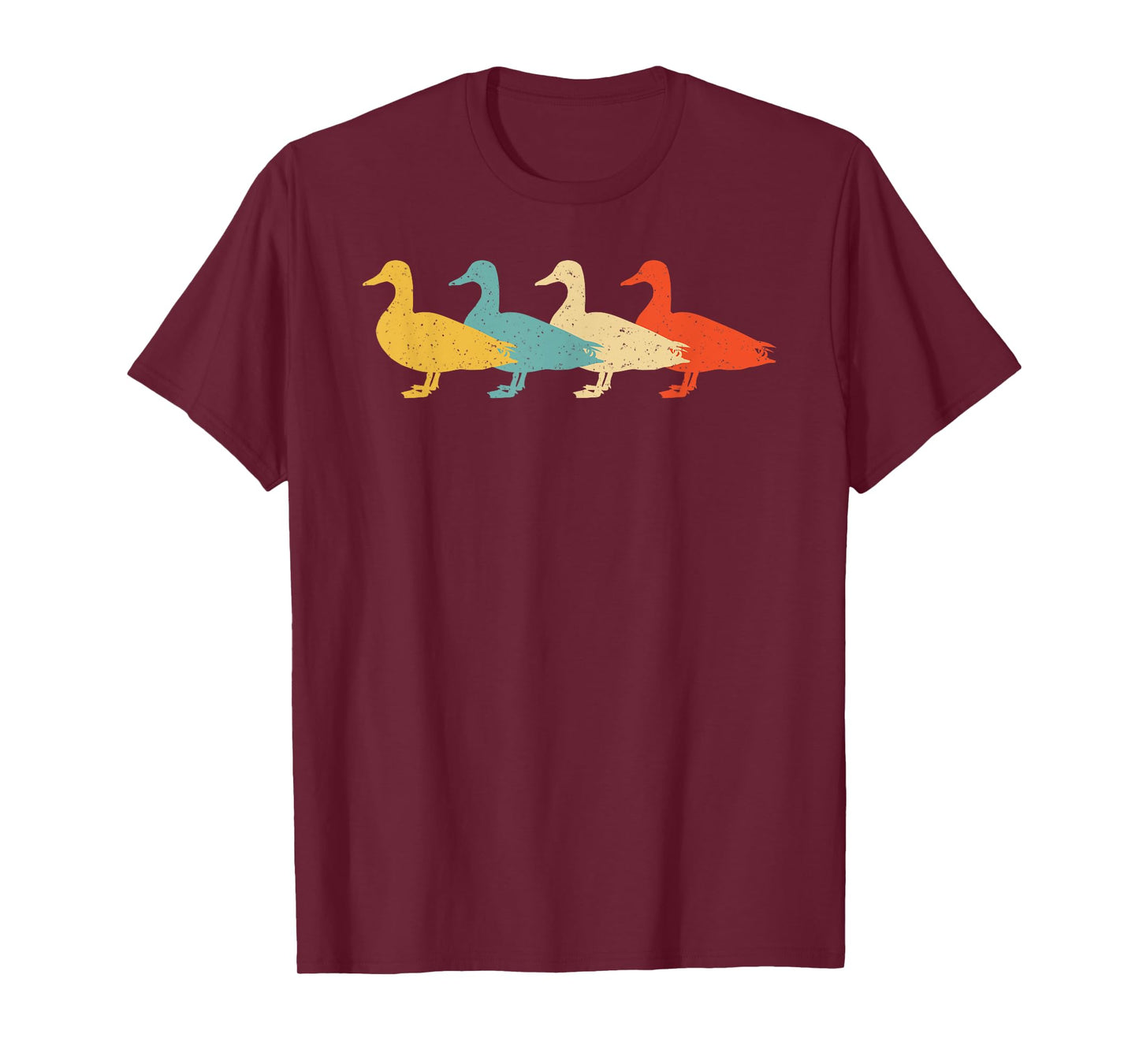 Mallard Vintage Retro Duck Bird Drake Lover 60s 70s Gift T-Shirt