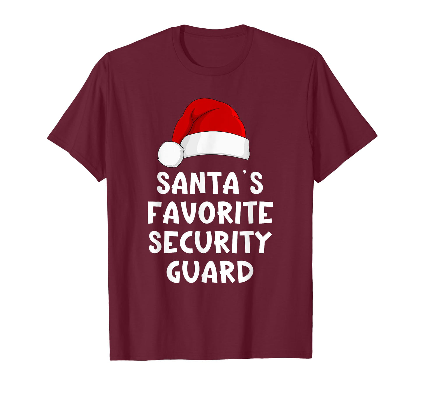 Christmas Santa's Favorite Security Guard Funny Xmas Pajama T-Shirt