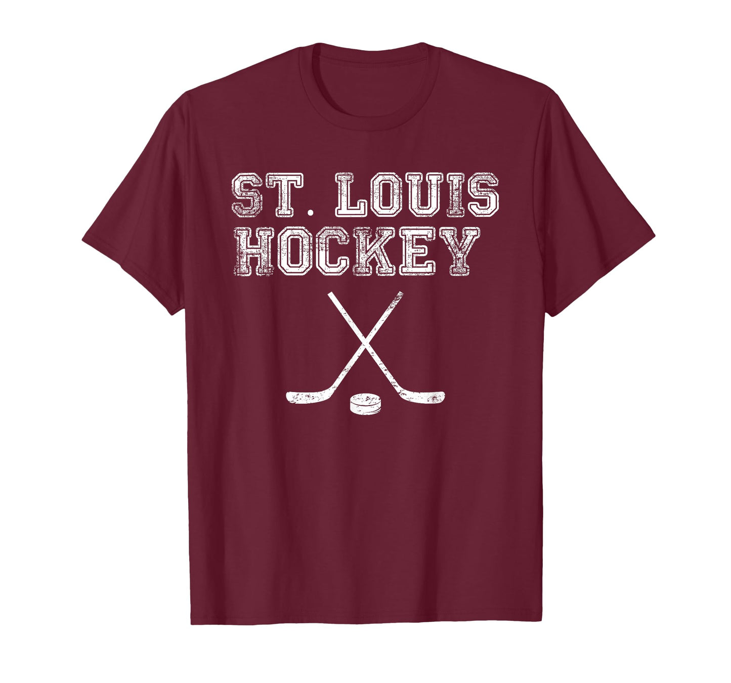 Vintage St. Louis Ice Hockey Sticks State Outile STL Tee T-Shirt