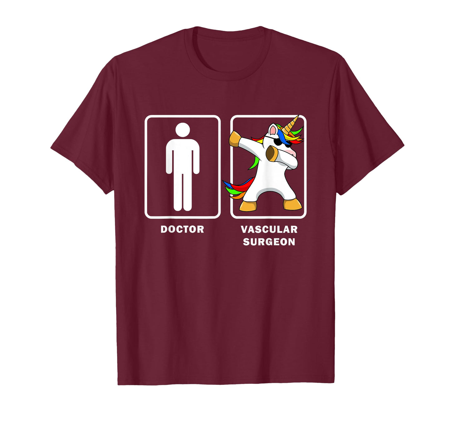 Vascular Surgeon VS Doctor Dabbing Unicorn Shirt Medical T-Shirt