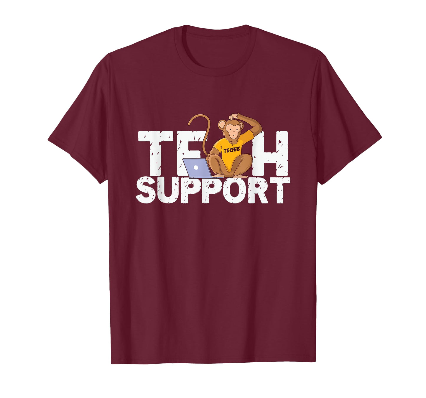 Tech Support Monkey Computer Programmer Customer Service T-Shirt