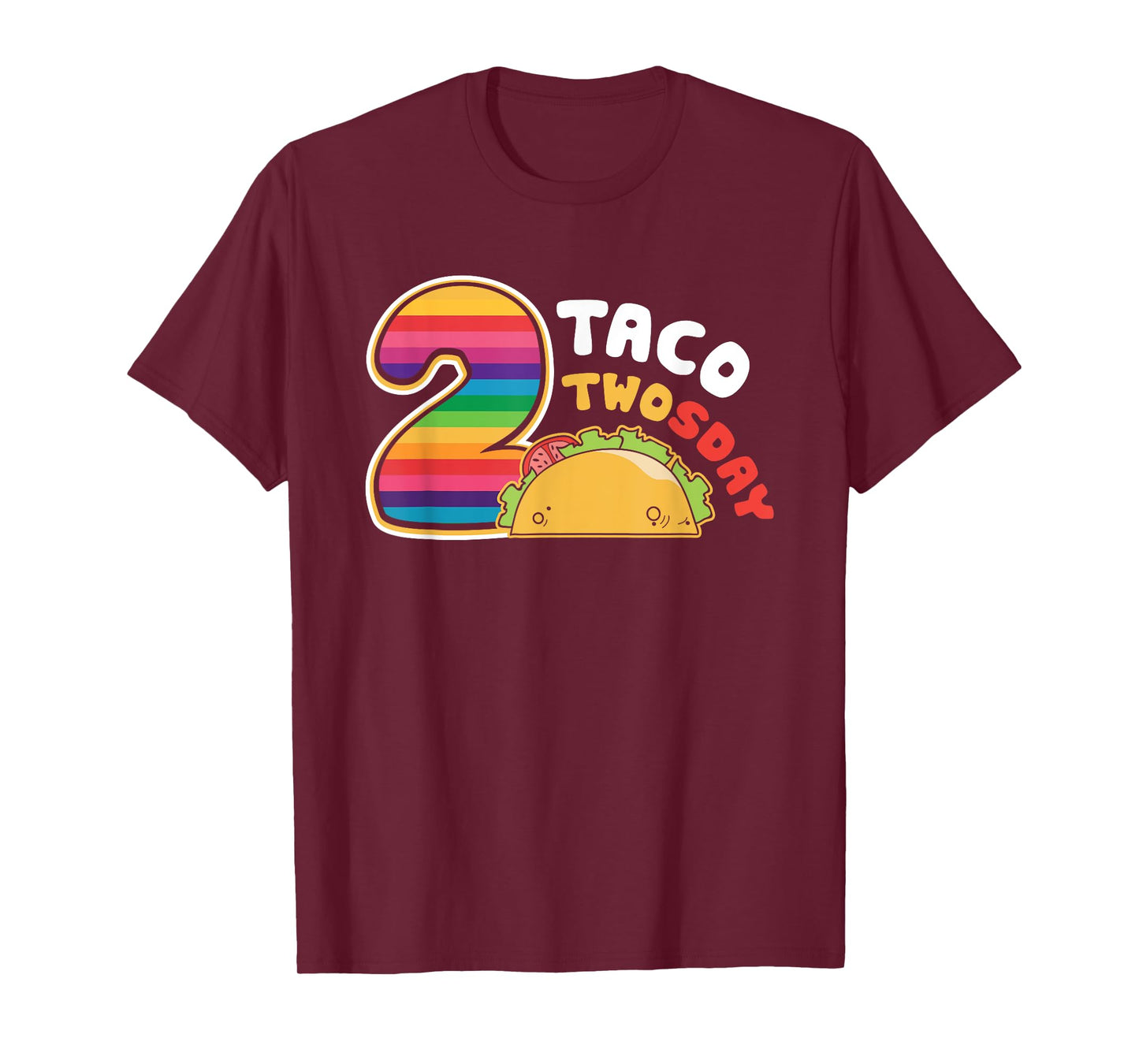 Taco Twosday 2nd Birthday Gift for Kids Boy Girl T-Shirt