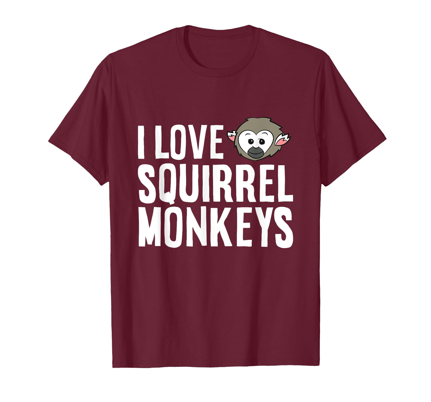 Squirrel Monkey Lover Ape Primate I Love Squirrel Monkeys T-Shirt