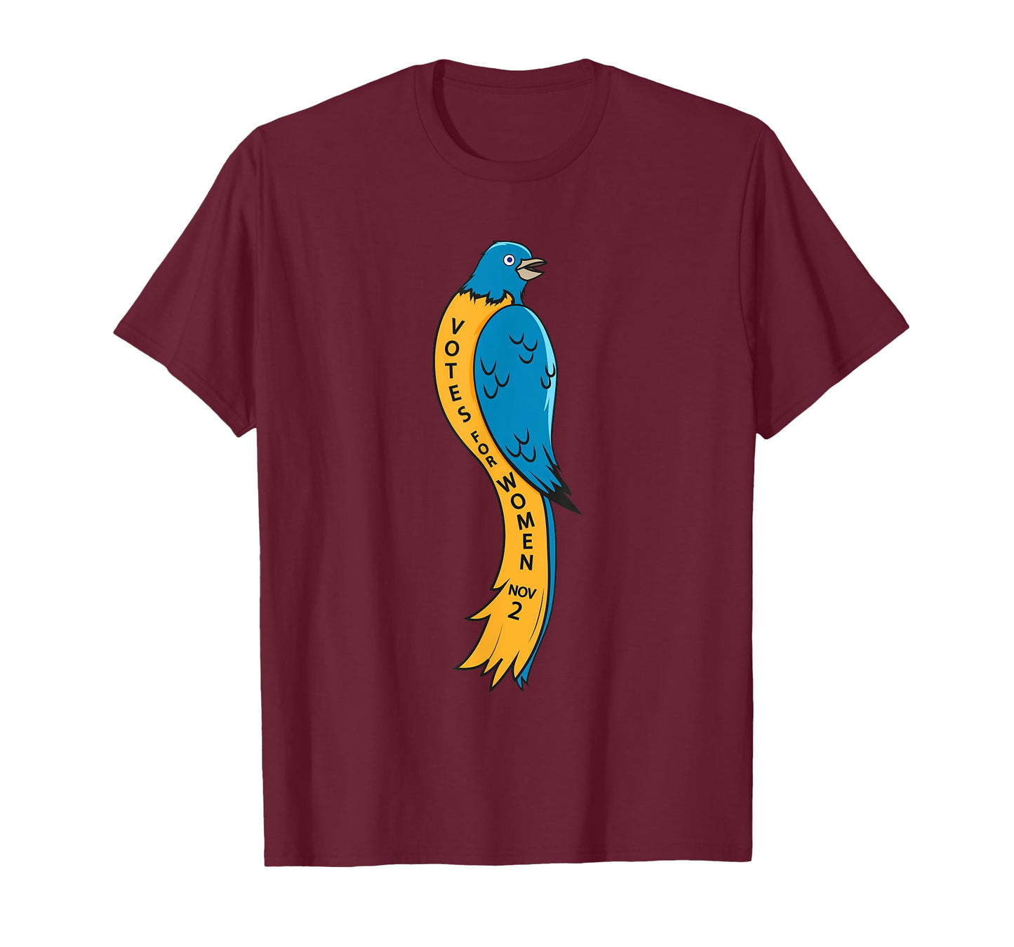 Votes For Women Suffrage Blue Bird 100 Years Feminist T-Shirt