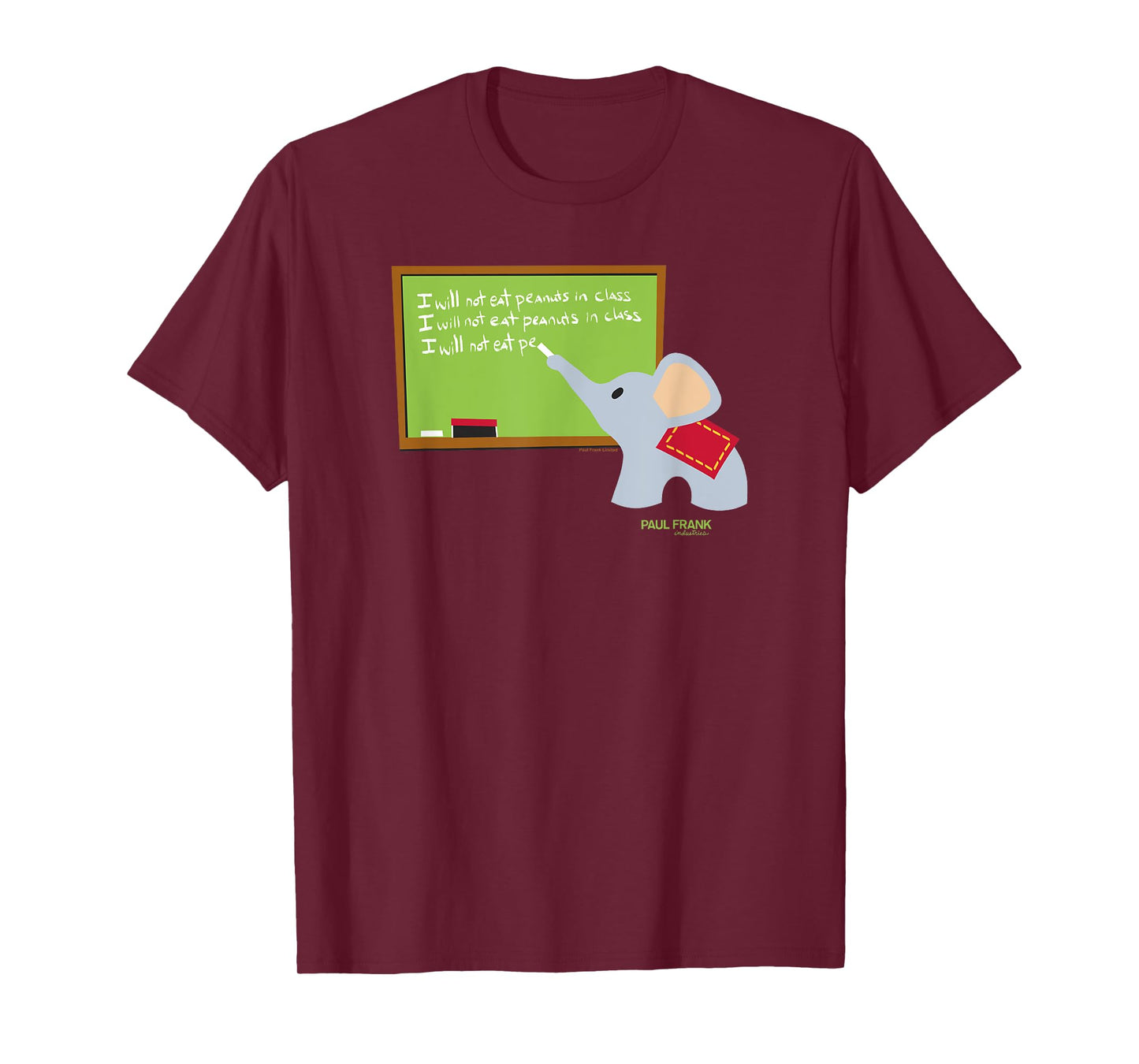 Paul Frank Ellie The Elephant Class Chalk Board T-Shirt