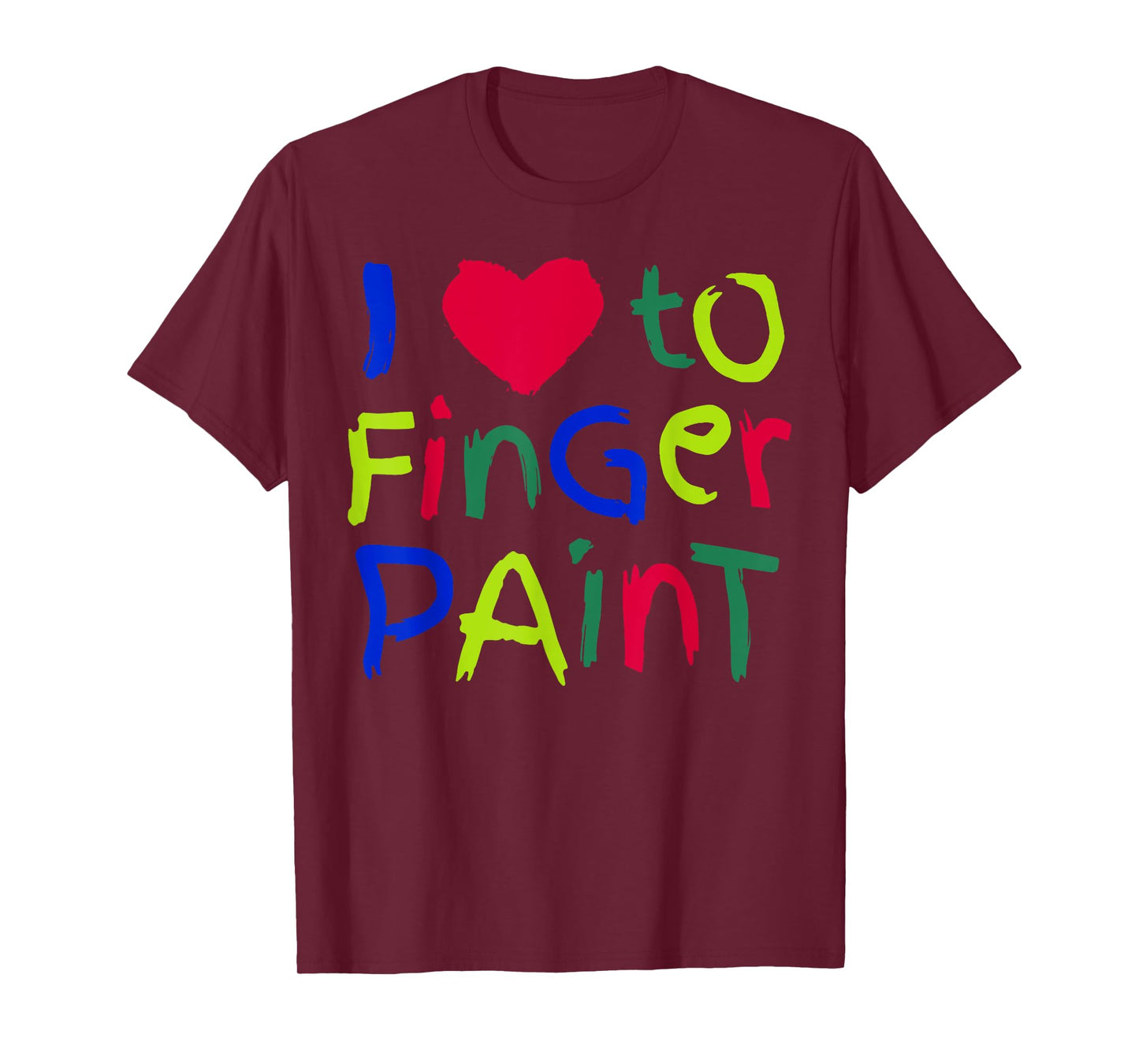 I Love To Finger Paint Matching I'm Paint Couple Valentine T-Shirt