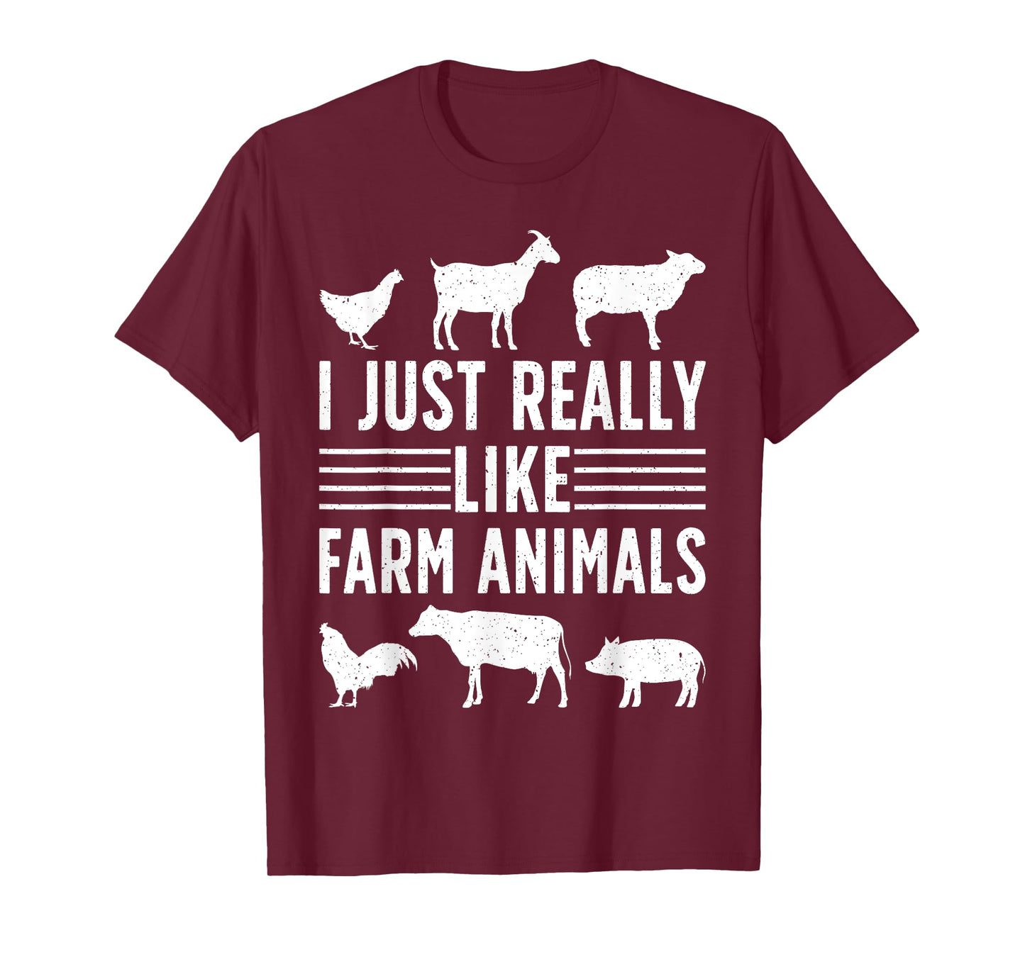 I Just Really Like Farm Animals Funny Farming Farmer T-Shirt