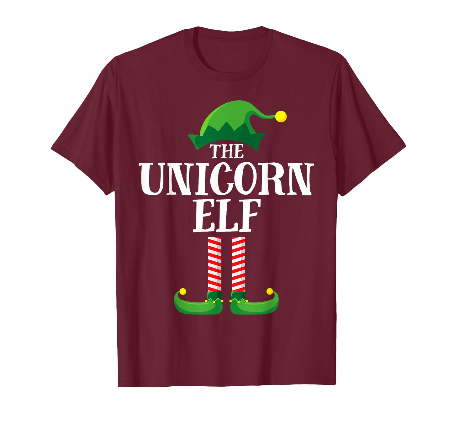 Unicorn Elf Matching Family Group Christmas Party Pyjamas T-Shirt
