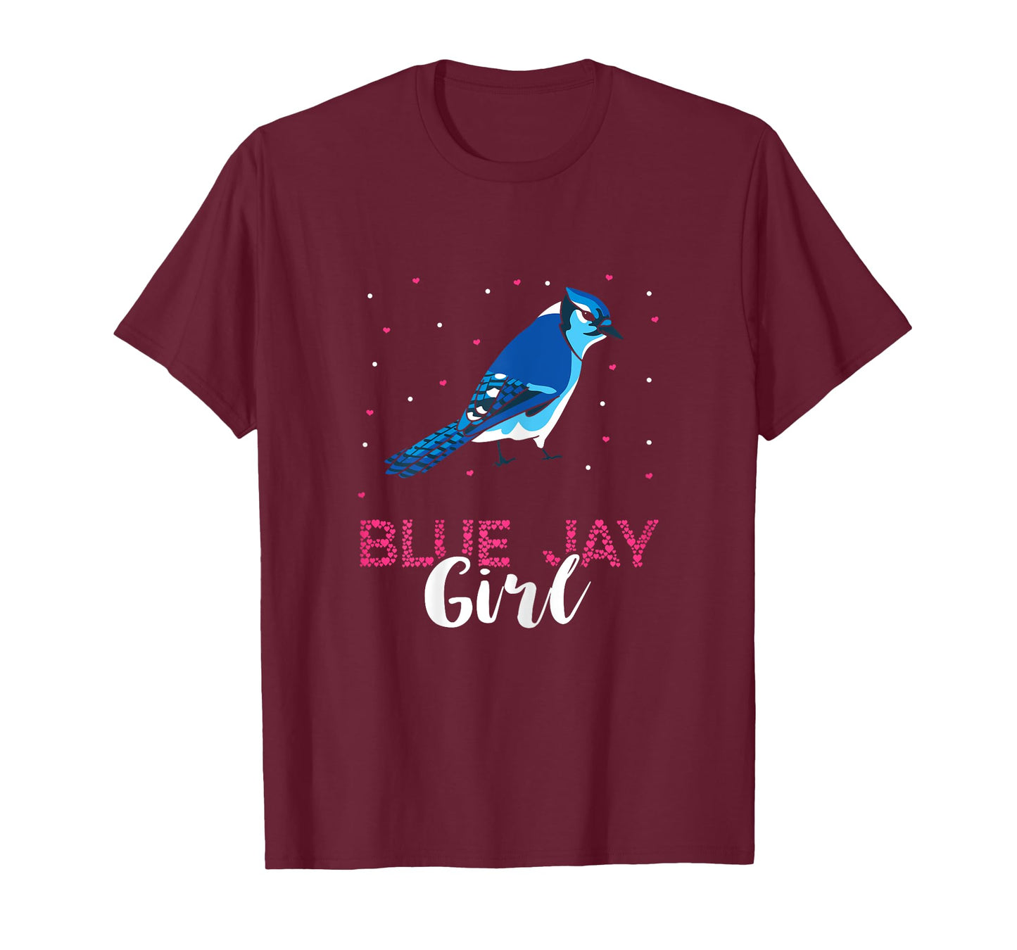 Blue Jay Girl Birder Stellers Jay Blue Jay Bird Ornithology T-Shirt