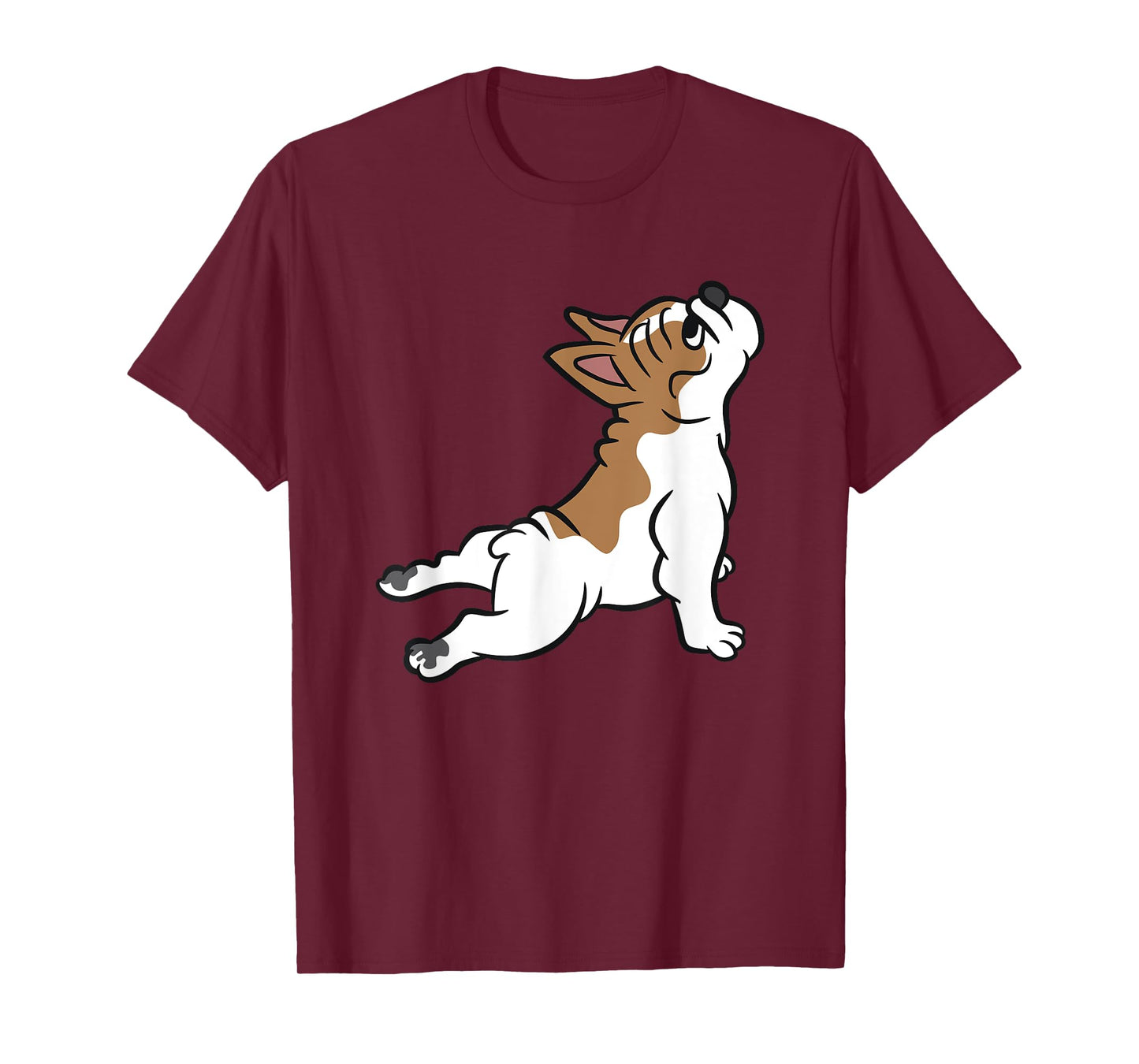 Cute French Bulldog Dog Yoga French Bulldog Men Women Girls Kids T-Shirt