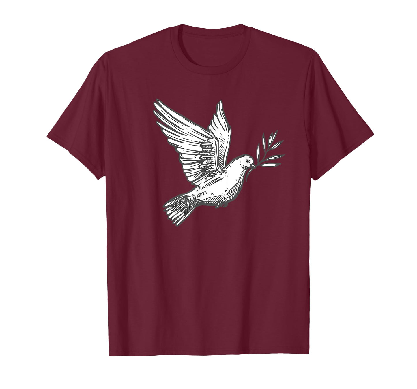 Flying Lonesome Peace Dove Pigeon Bird Lover Gift Men Women T-Shirt
