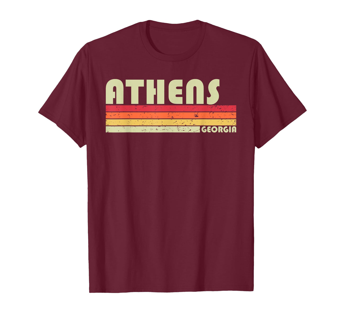 ATHENS GA GEORGIA Funny City Home Roots Gift Retro 70s 80s T-Shirt