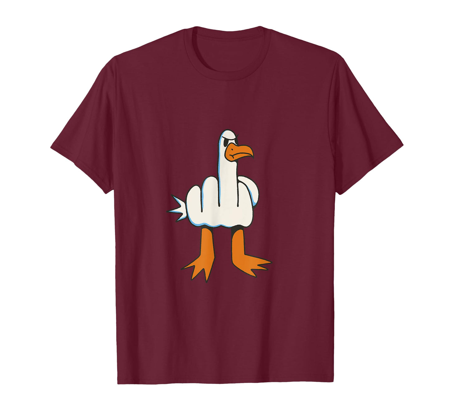 Bird giving the bird with the middle finger T-Shirt