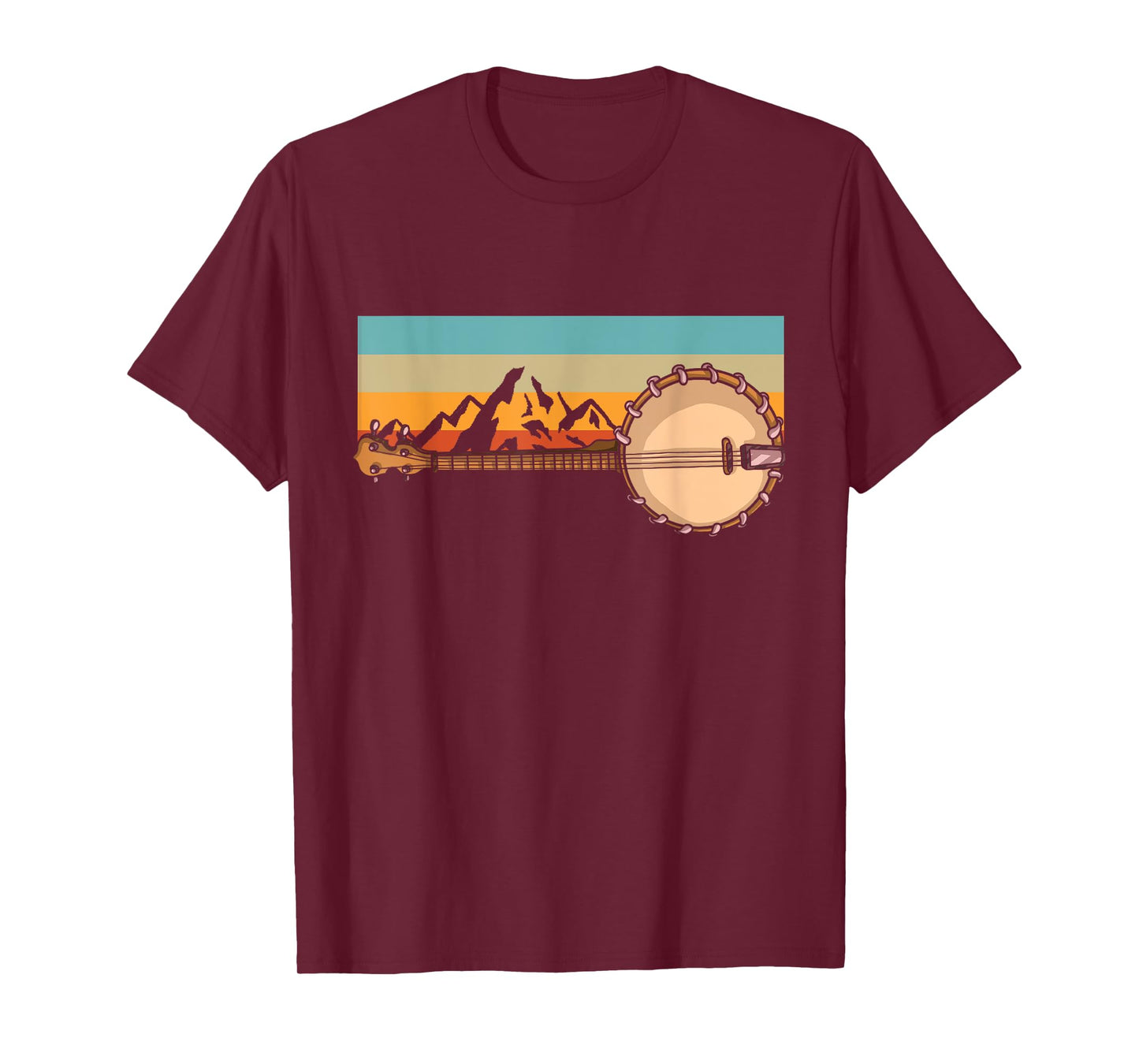 Banjo Tshirt For Men Bluebird Tennesse Mandolin Bluegrass T-Shirt