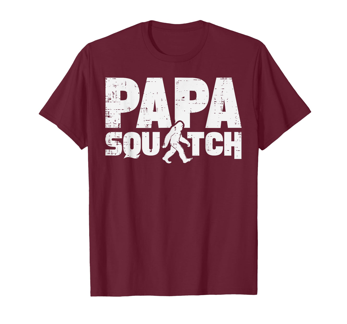 Fathers Day Bigfoot Papa Squatch Sasquatch Dad Daddy Men T-Shirt