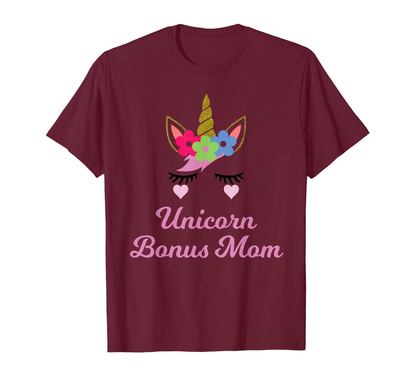 Unicorn Bonus Mom T-Shirt, Unicorn Gift, Girl Birthday Party T-Shirt