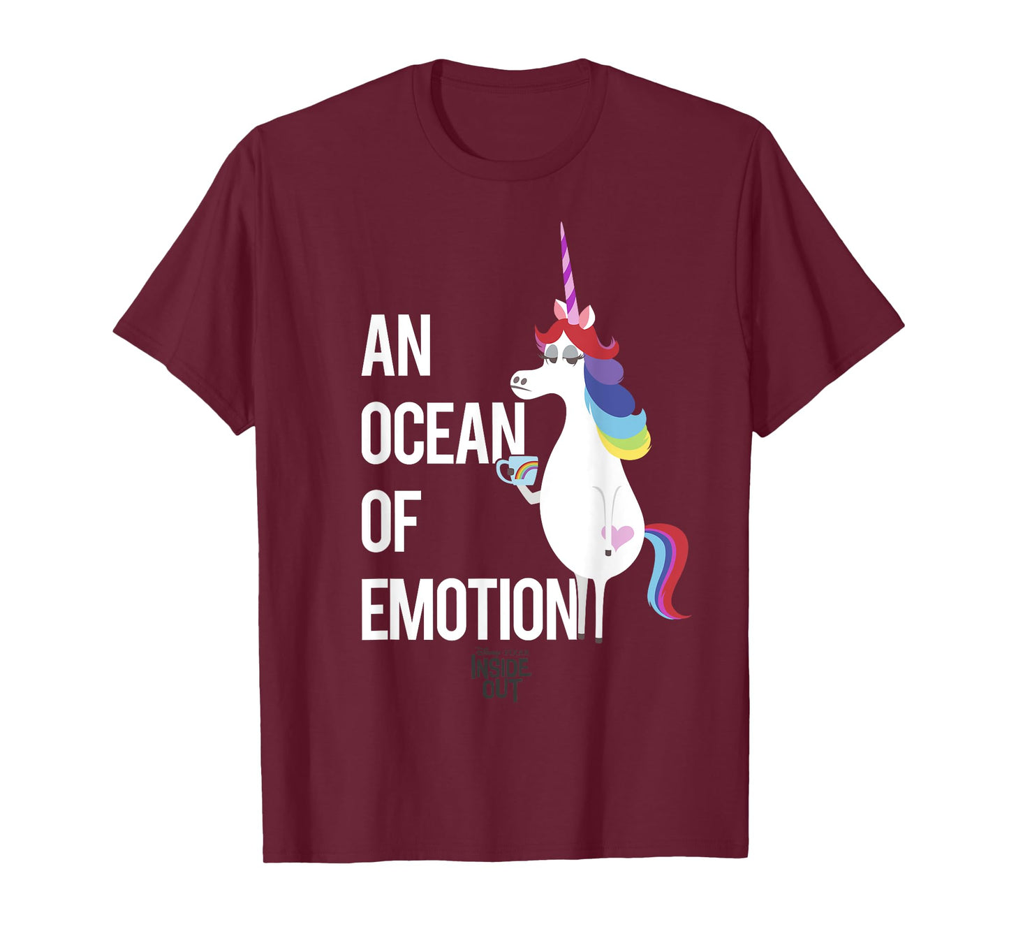 Disney Pixar Inside Out Unicorn An Ocean Of Emotion Logo T-Shirt