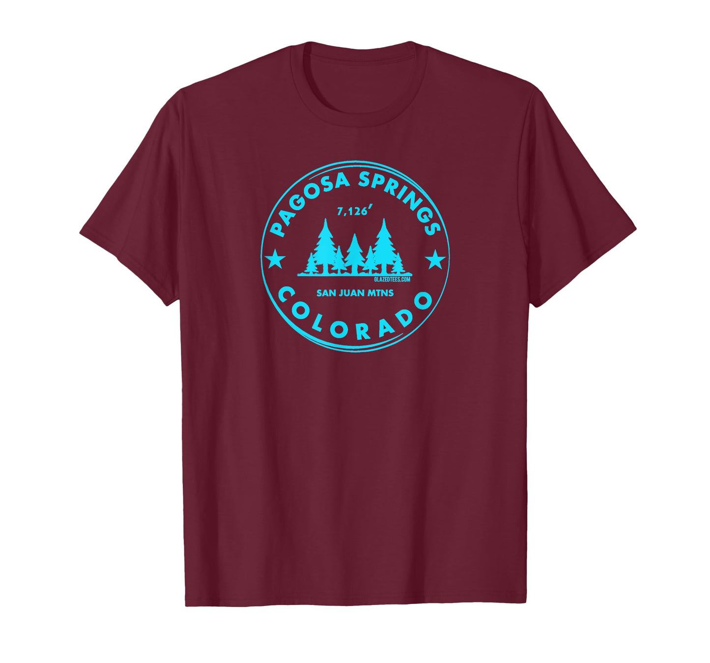 Pagosa Springs Colorado Mountain Town - Bluebird Day Forest T-Shirt