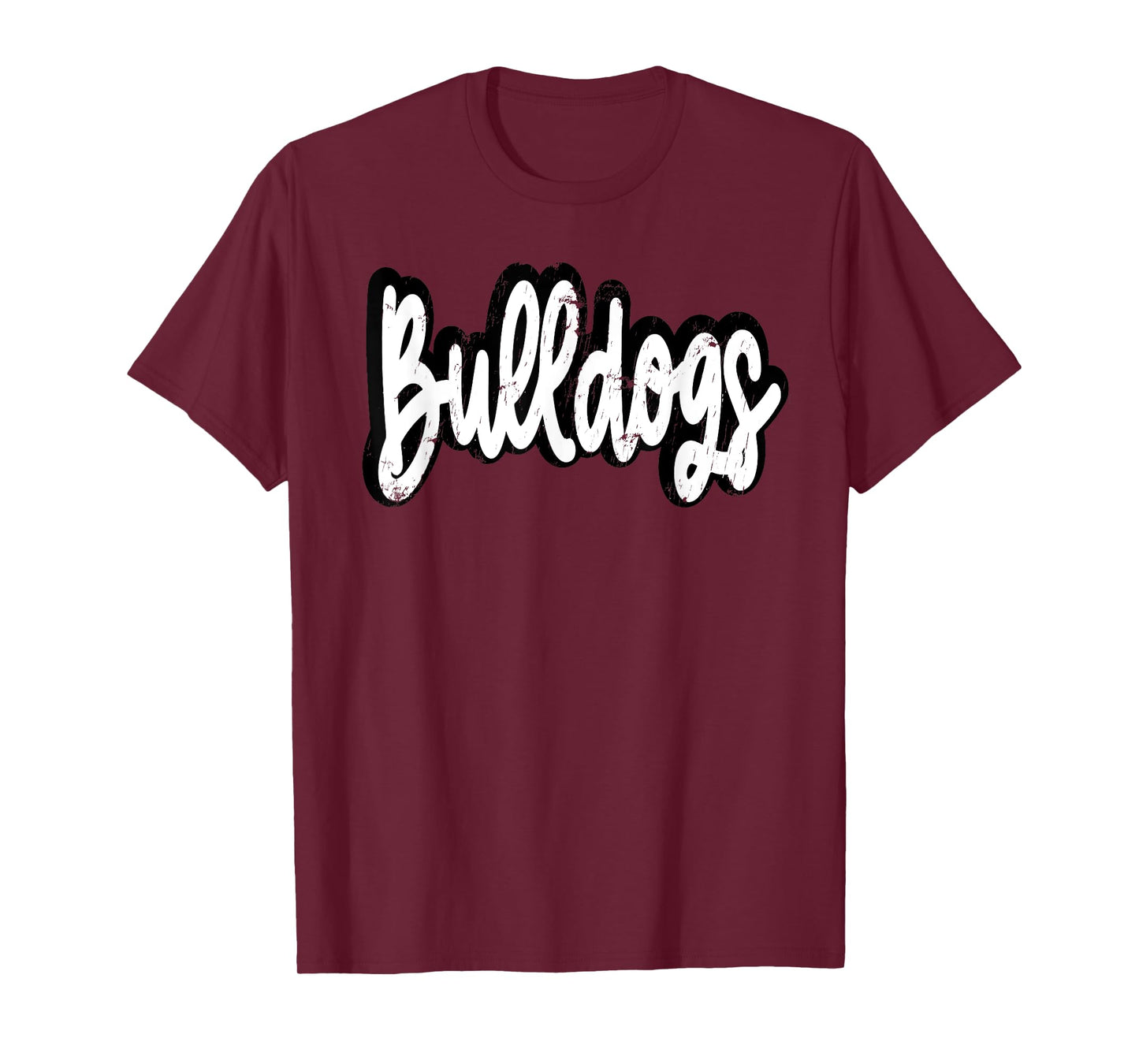Bulldogs Mascot Retro Back to School Team Spirit T-Shirt