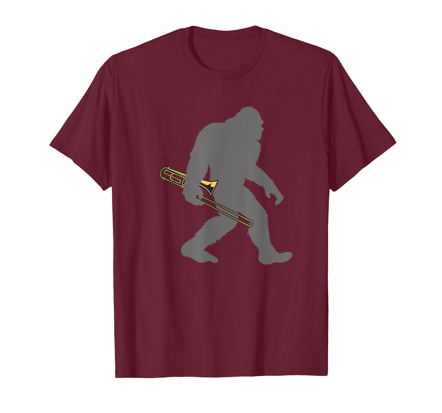 Funny Trombonist Bigfoot musician with Trombone T-Shirt