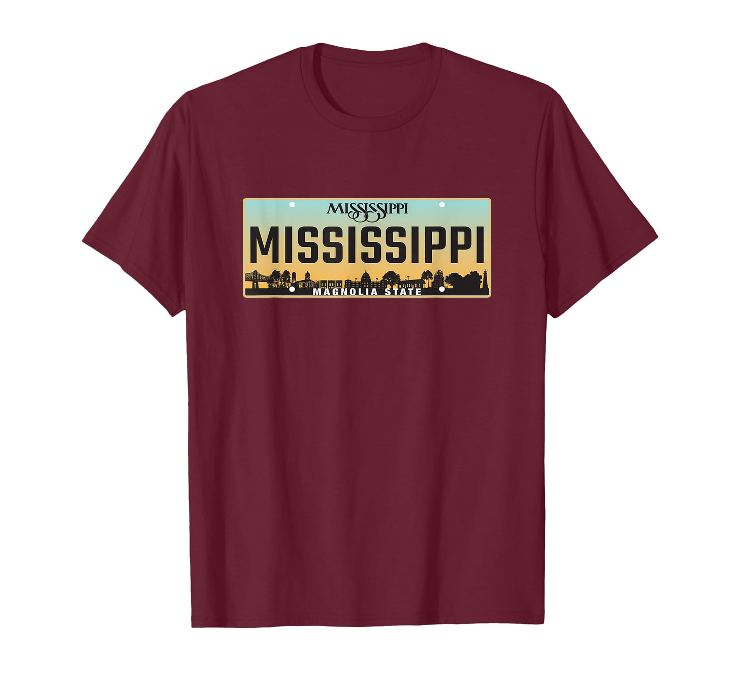 Mississippi License Plate - Great Gift Idea - Car Enthusiast T-Shirt