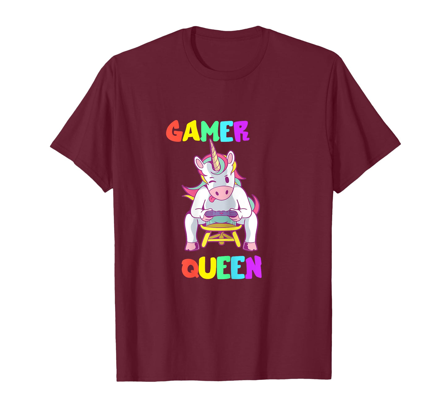 Gamer Queen Gamer Queen Unicorn Gamer Cute Gaming T-Shirt