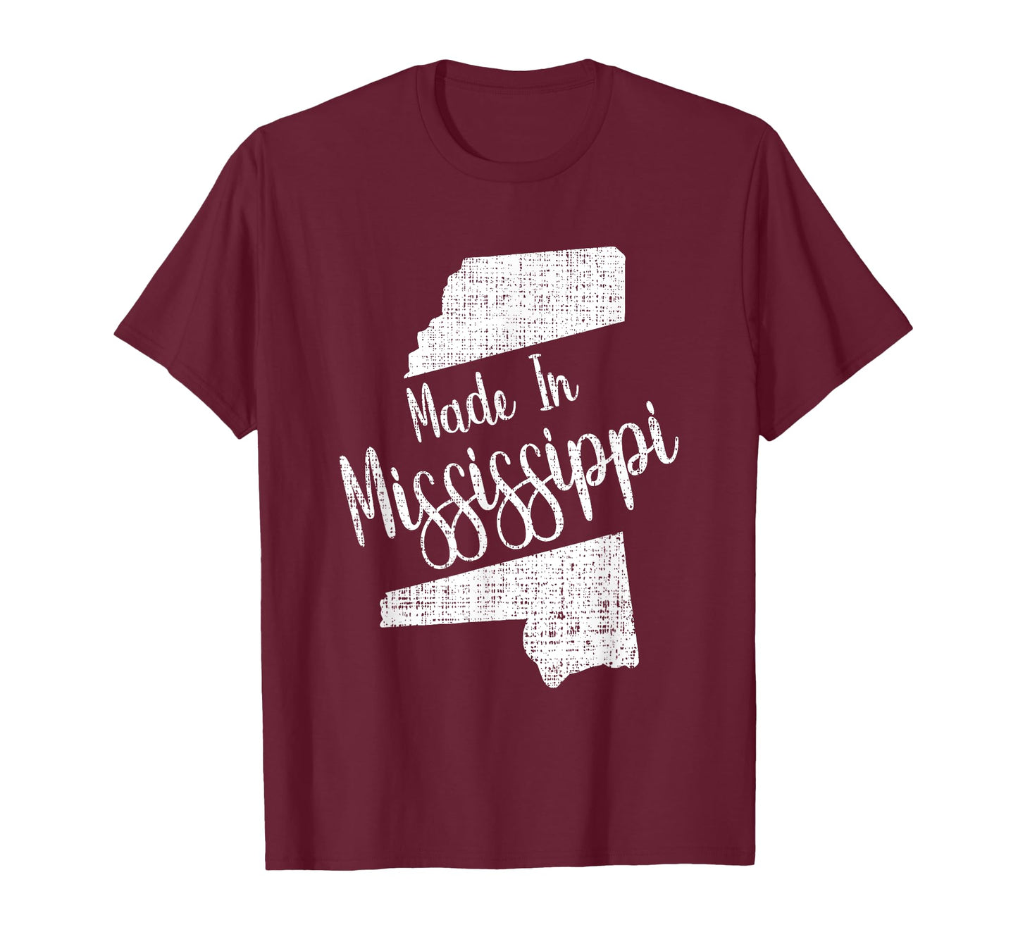 Mississippi State Map Souvenir Gift T-Shirt