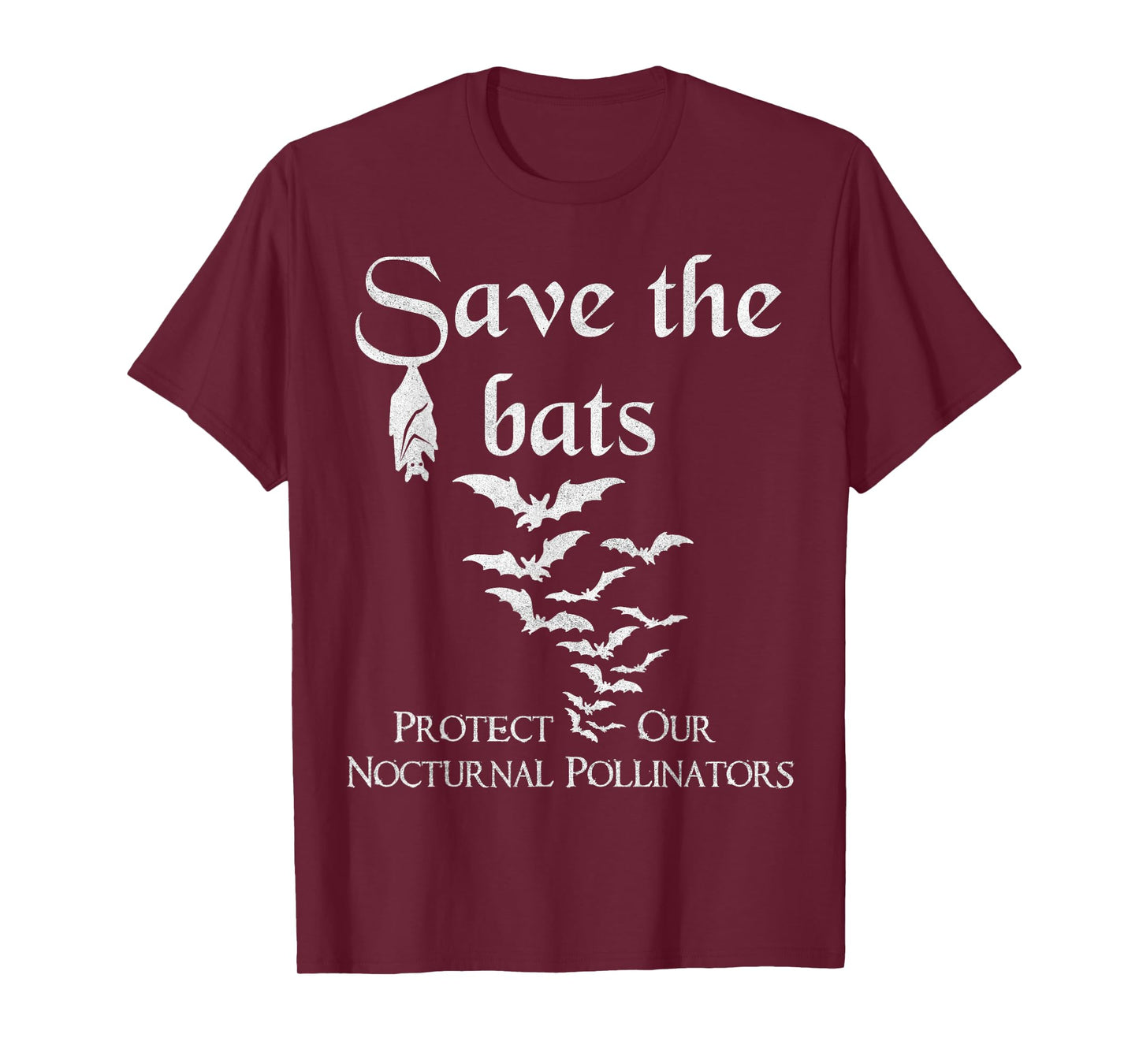 Bat biology Save the bats Protect our nocturnal pollinators T-Shirt