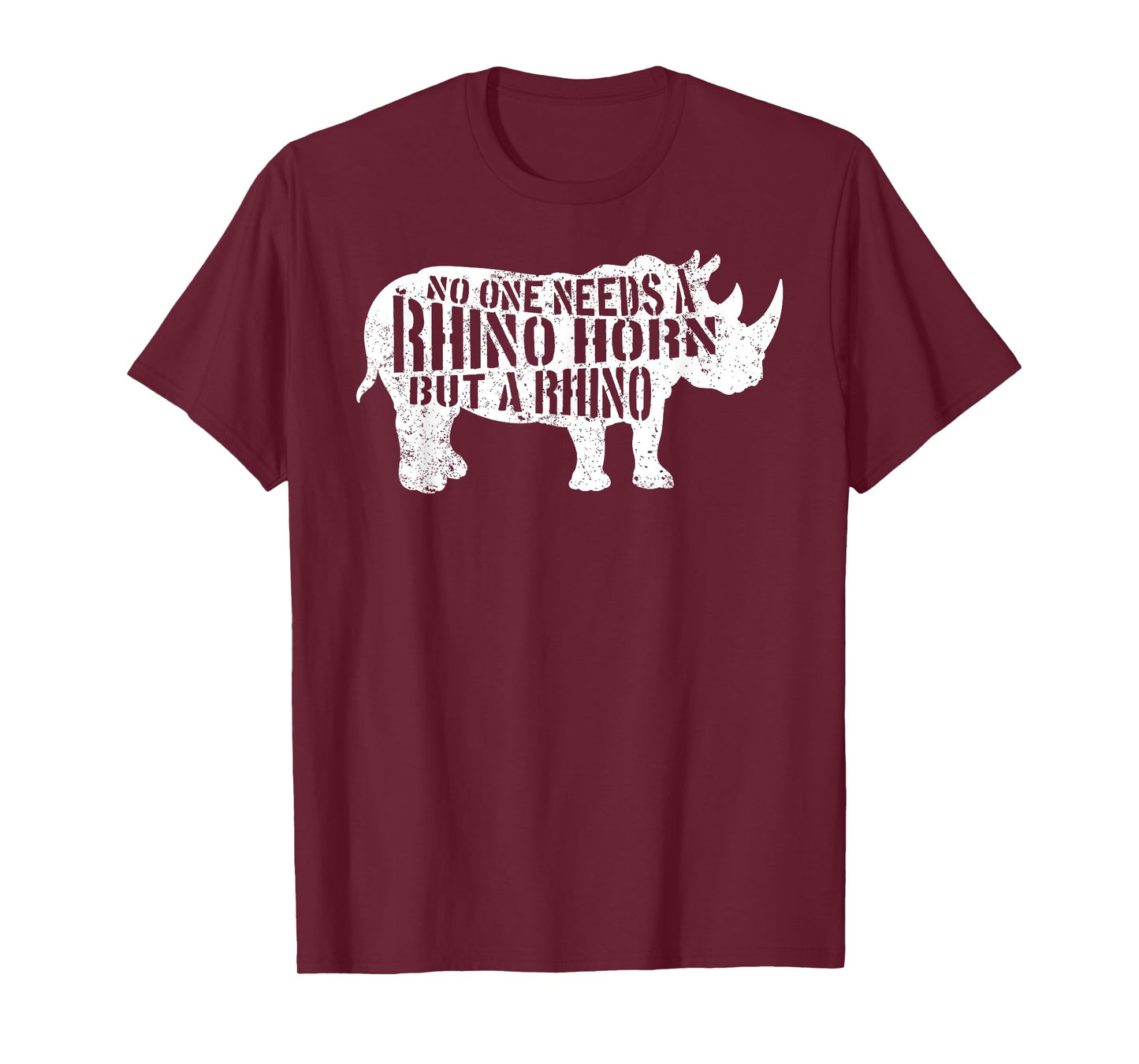 Rhino Horn Rhinoceros Animal Wildlife Lover Safari Africa T-Shirt
